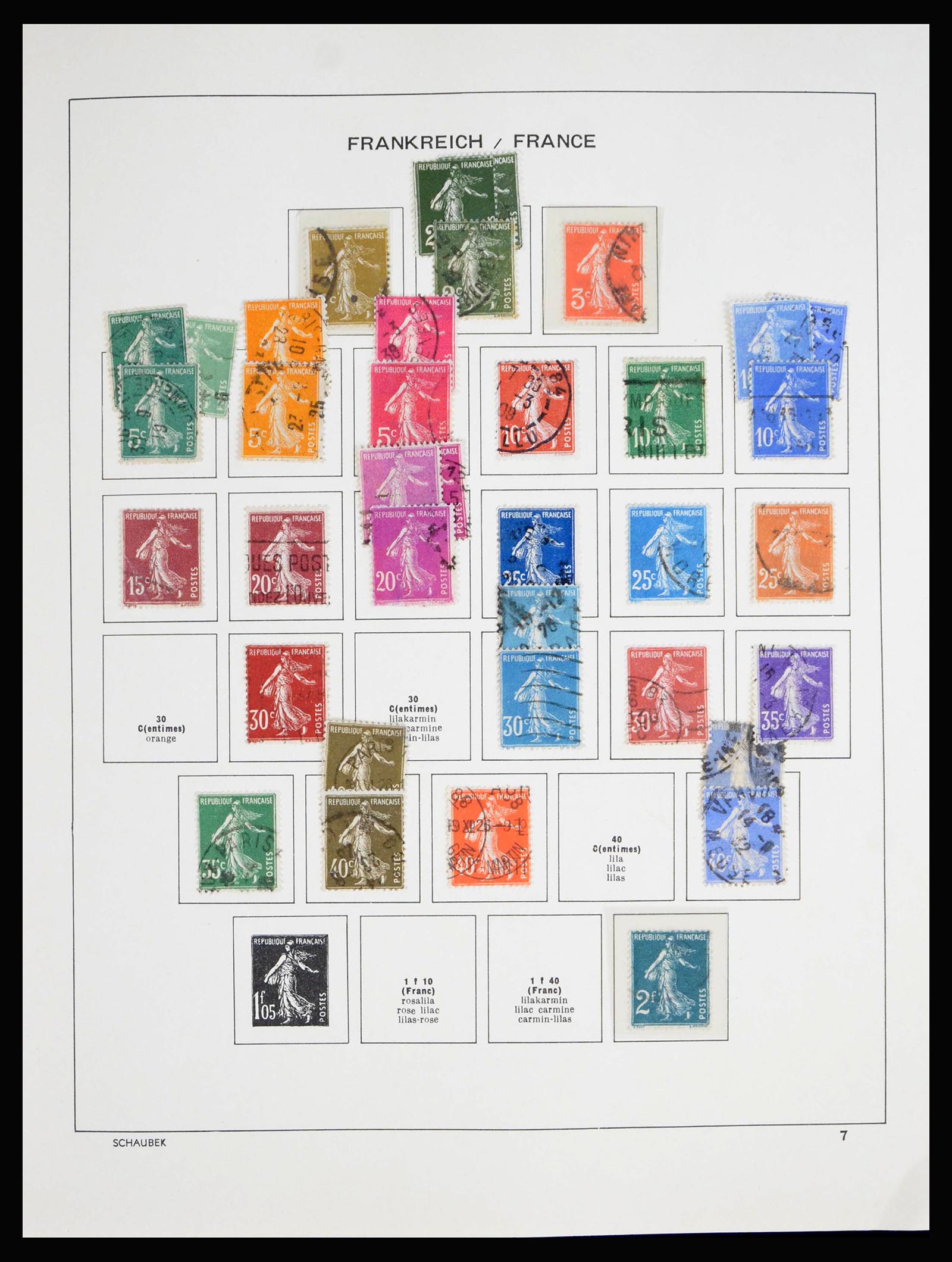 40182 0008 - Stamp collection 40182 France 1849-1980.