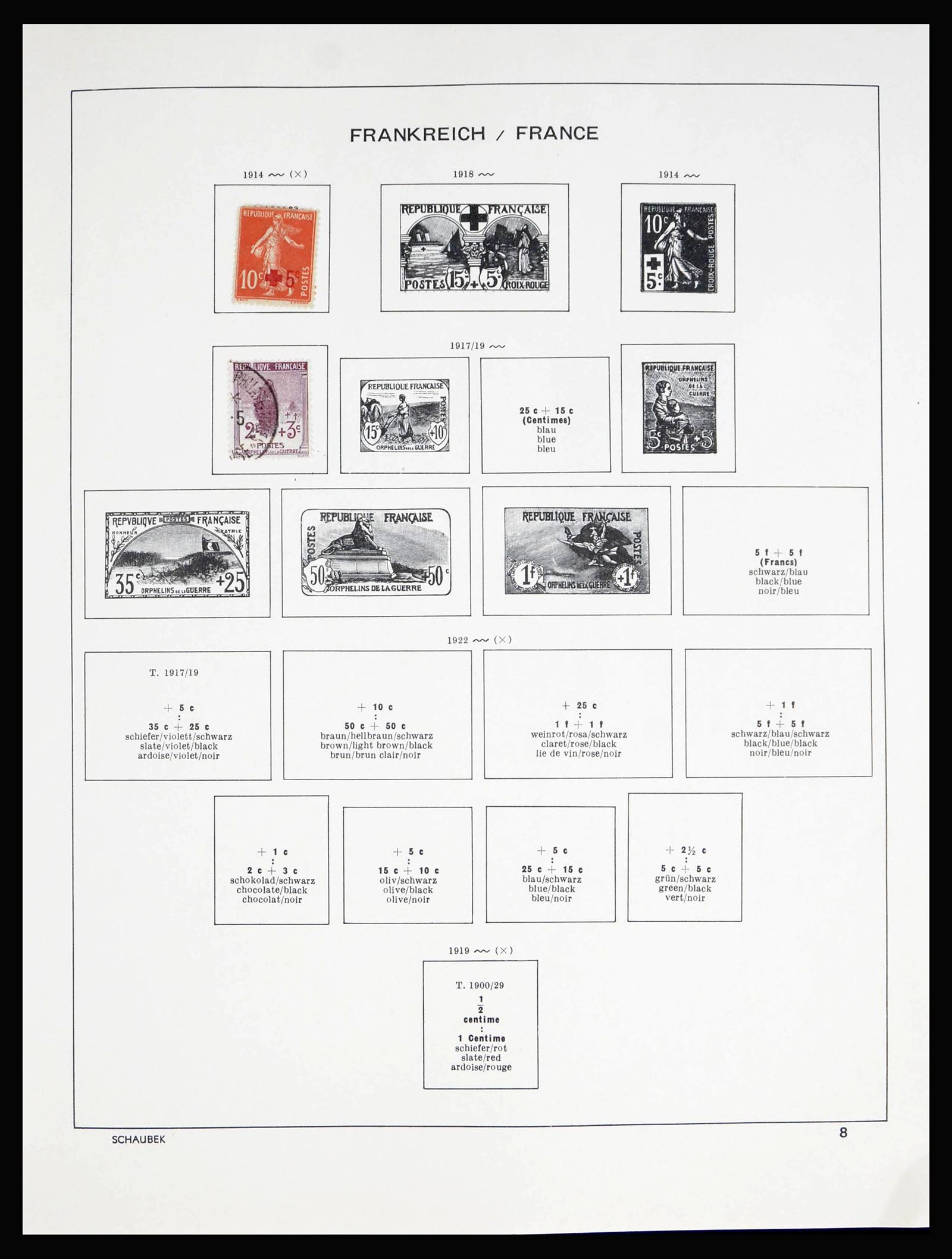 40182 0009 - Stamp collection 40182 France 1849-1980.