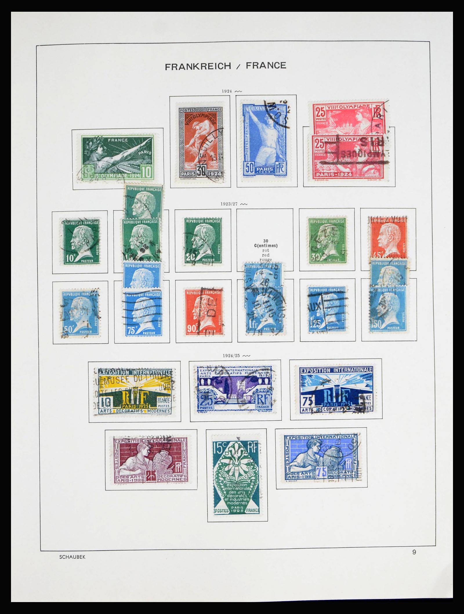 40182 0012 - Stamp collection 40182 France 1849-1980.