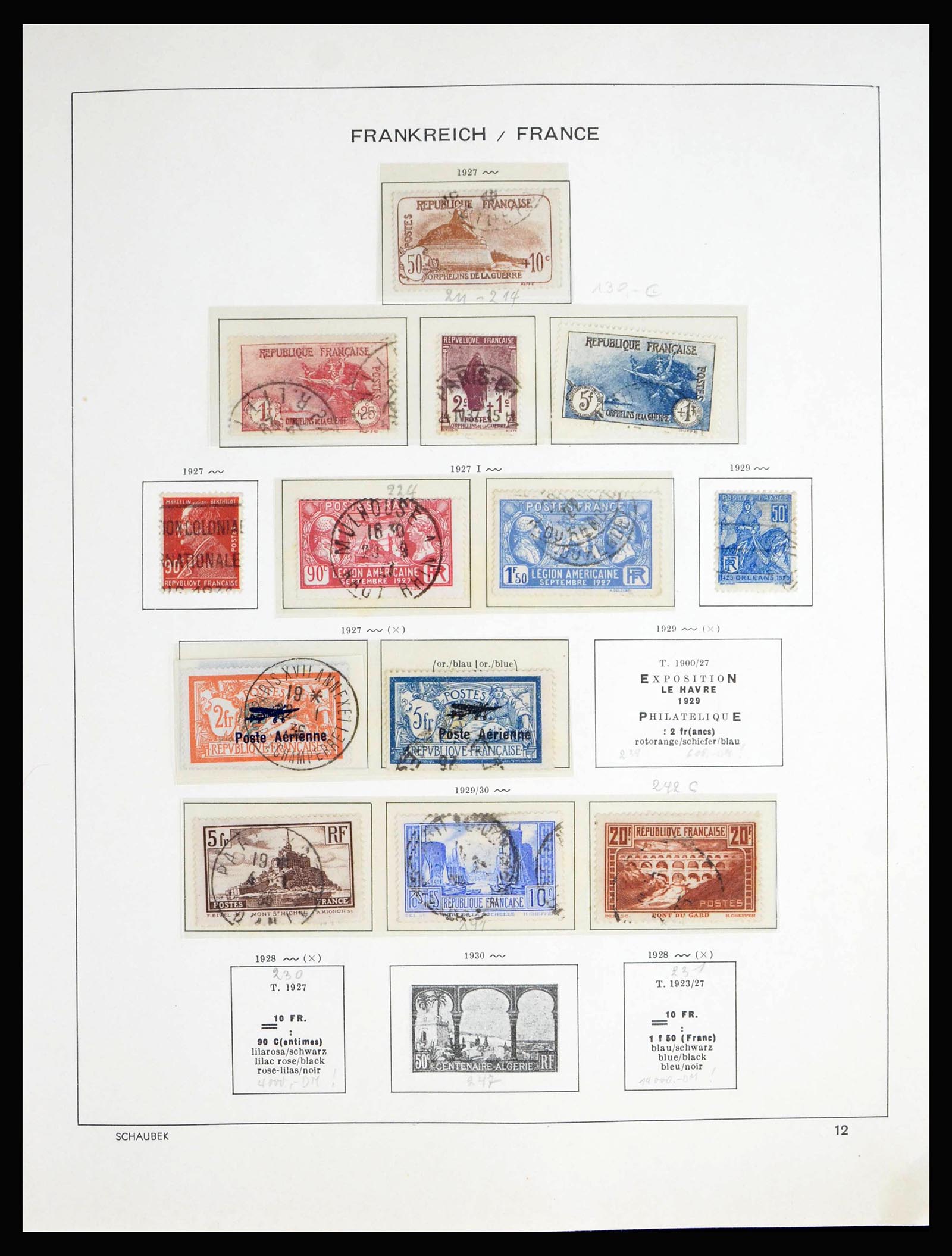 40182 0014 - Stamp collection 40182 France 1849-1980.