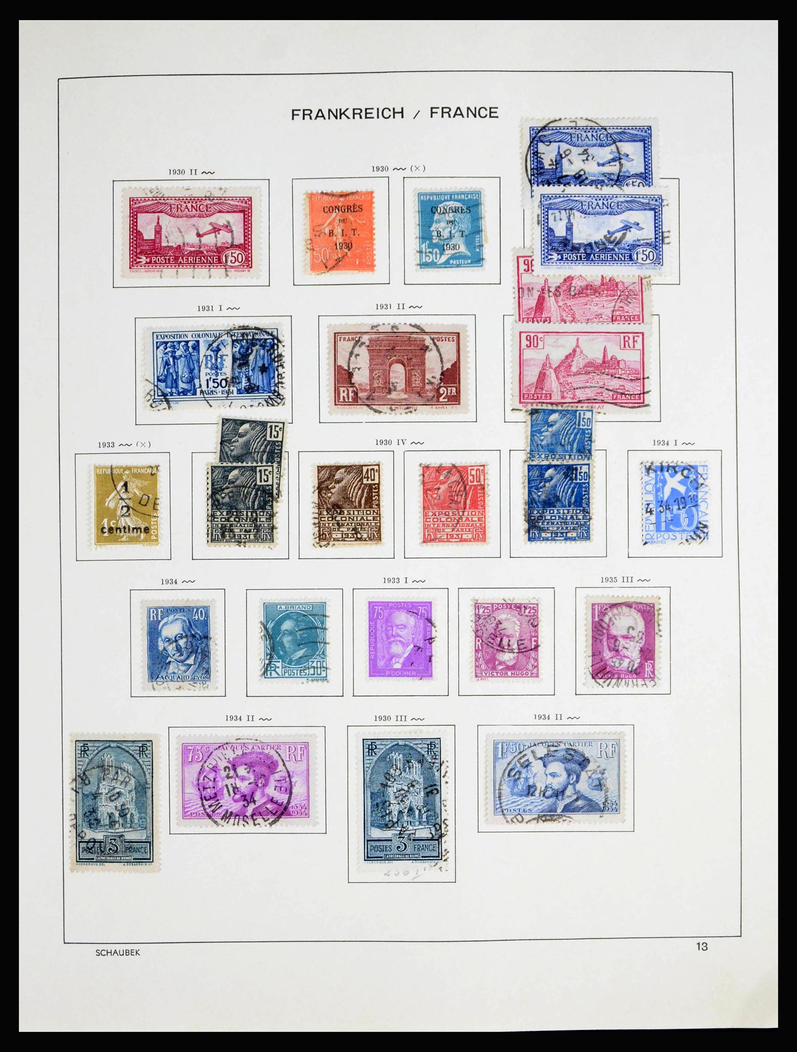 40182 0015 - Stamp collection 40182 France 1849-1980.