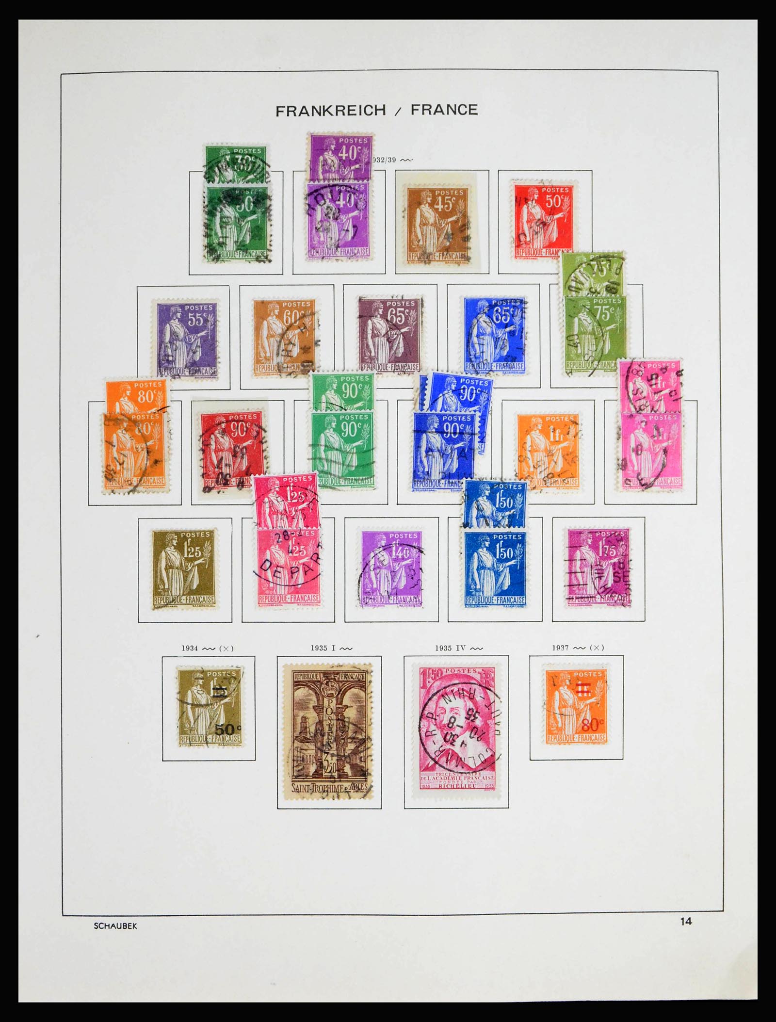 40182 0016 - Stamp collection 40182 France 1849-1980.