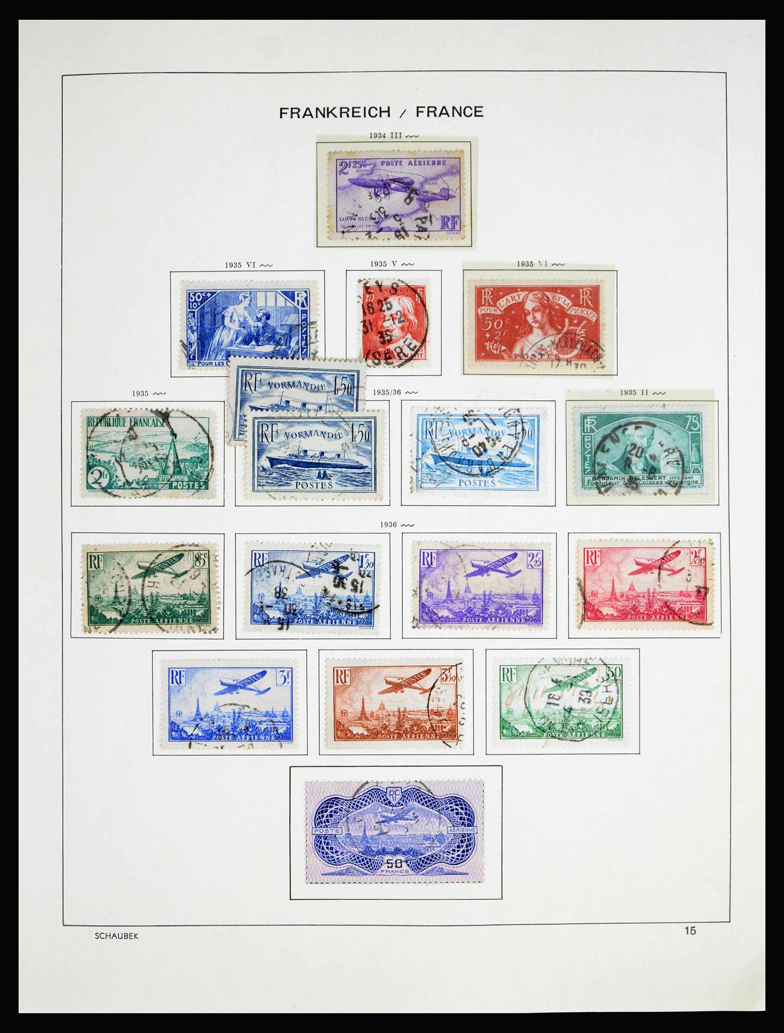 40182 0017 - Stamp collection 40182 France 1849-1980.