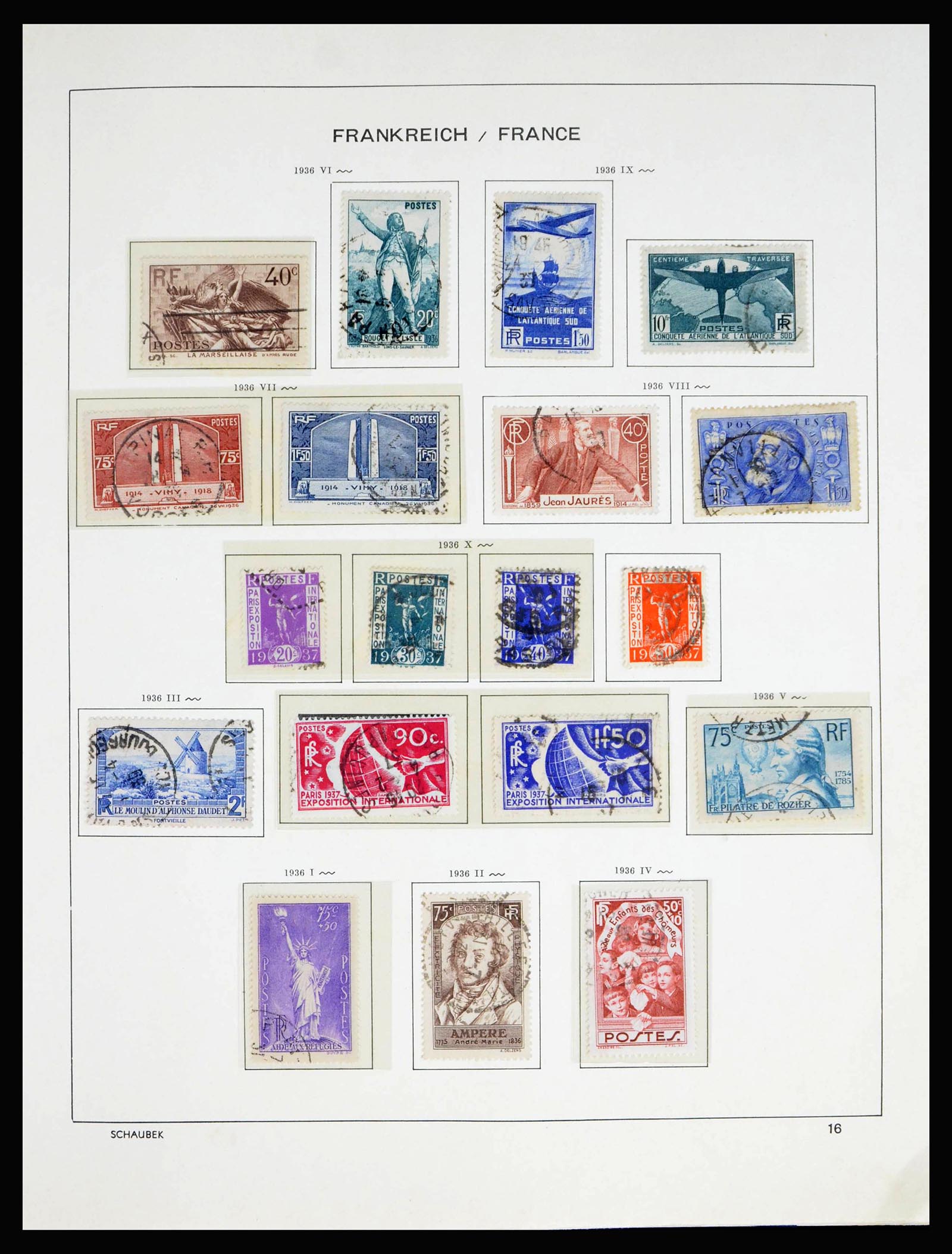 40182 0019 - Stamp collection 40182 France 1849-1980.