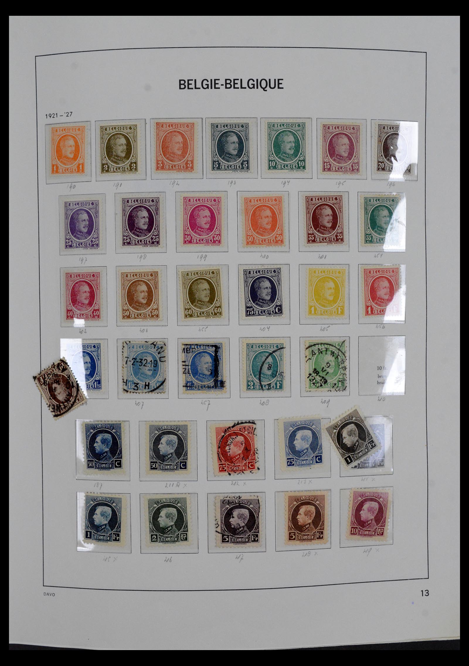 40185 0016 - Stamp collection 40185 Belgium complete 1849-1964.