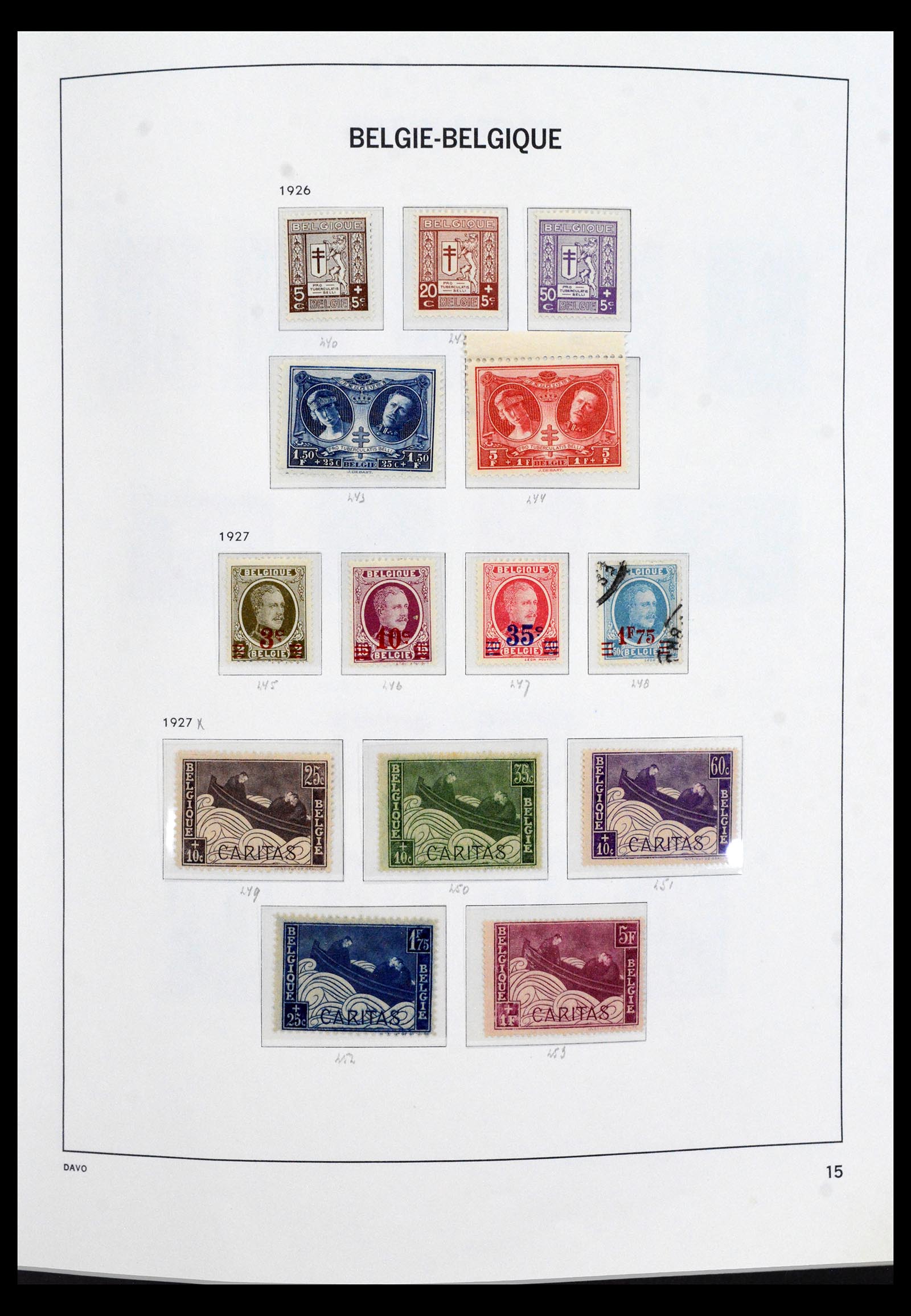 40185 0019 - Stamp collection 40185 Belgium complete 1849-1964.