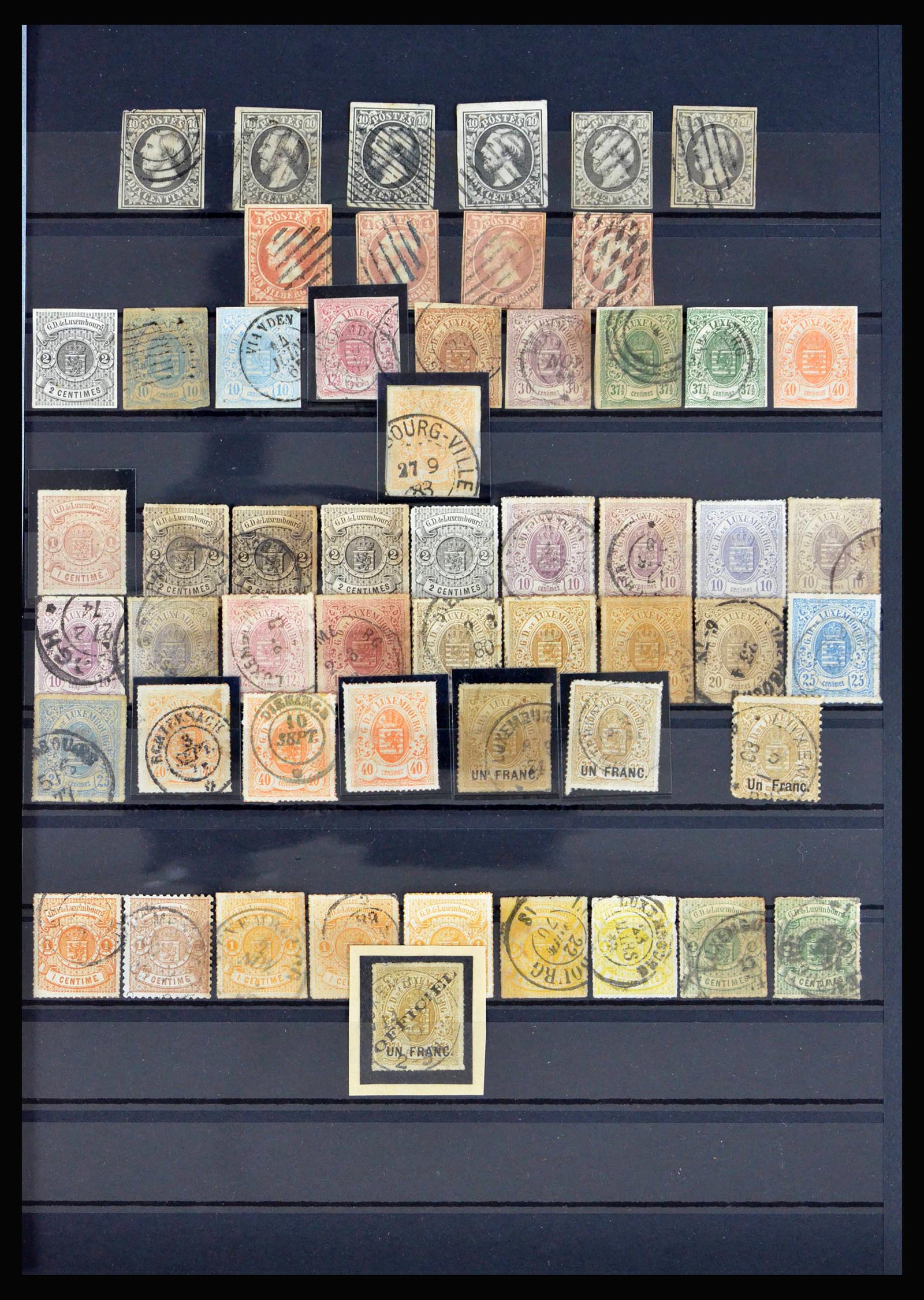 40192 0005 - Stamp collection 40192 Belgium and Luxembourg classic 1849-1900.