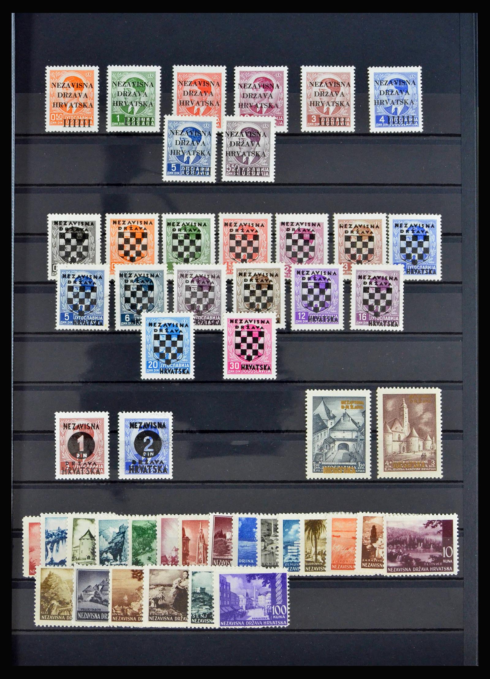 40193 0001 - Stamp collection 40193 Croatia 1941-1945.