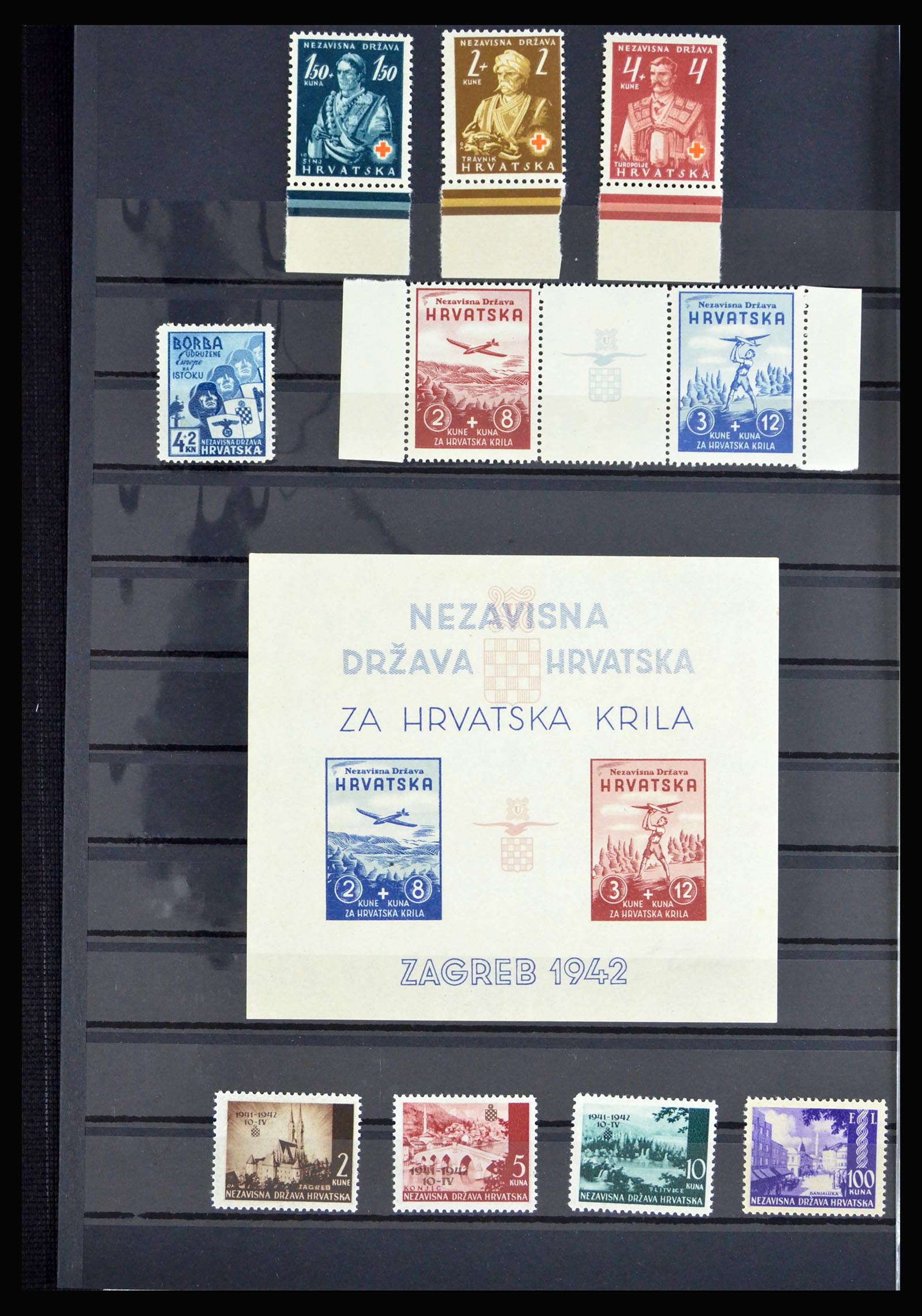 40193 0002 - Stamp collection 40193 Croatia 1941-1945.