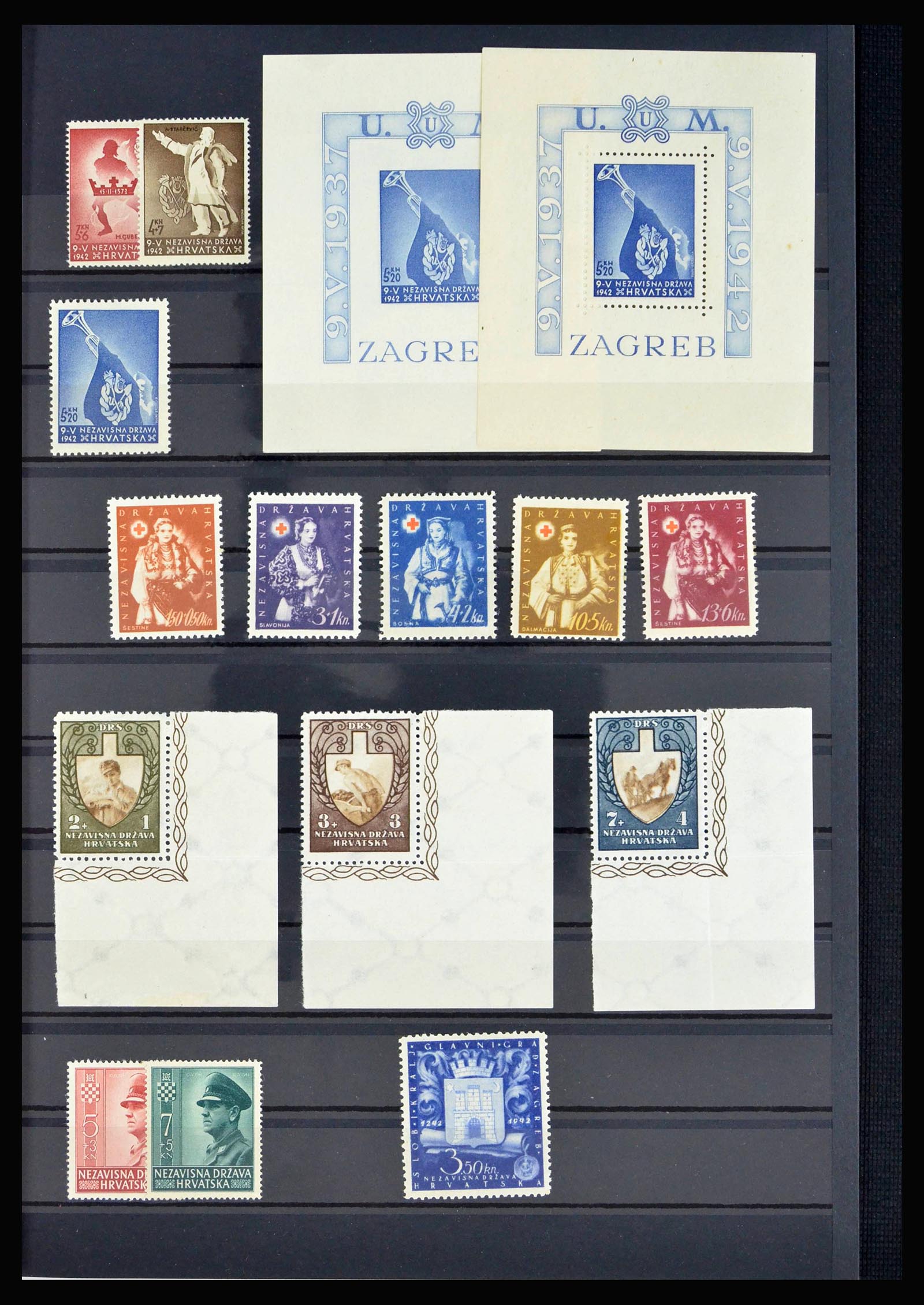 40193 0003 - Stamp collection 40193 Croatia 1941-1945.