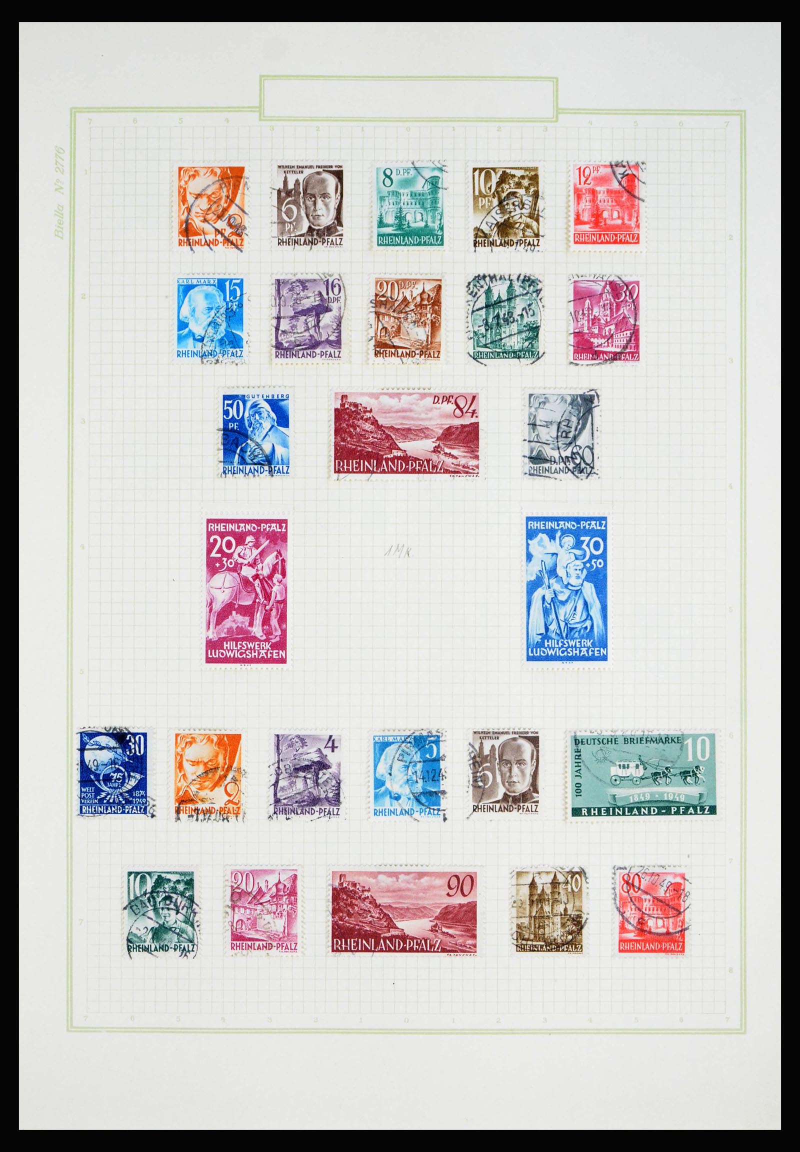 40194 0010 - Stamp collection 40194 Germany 1945-1949.