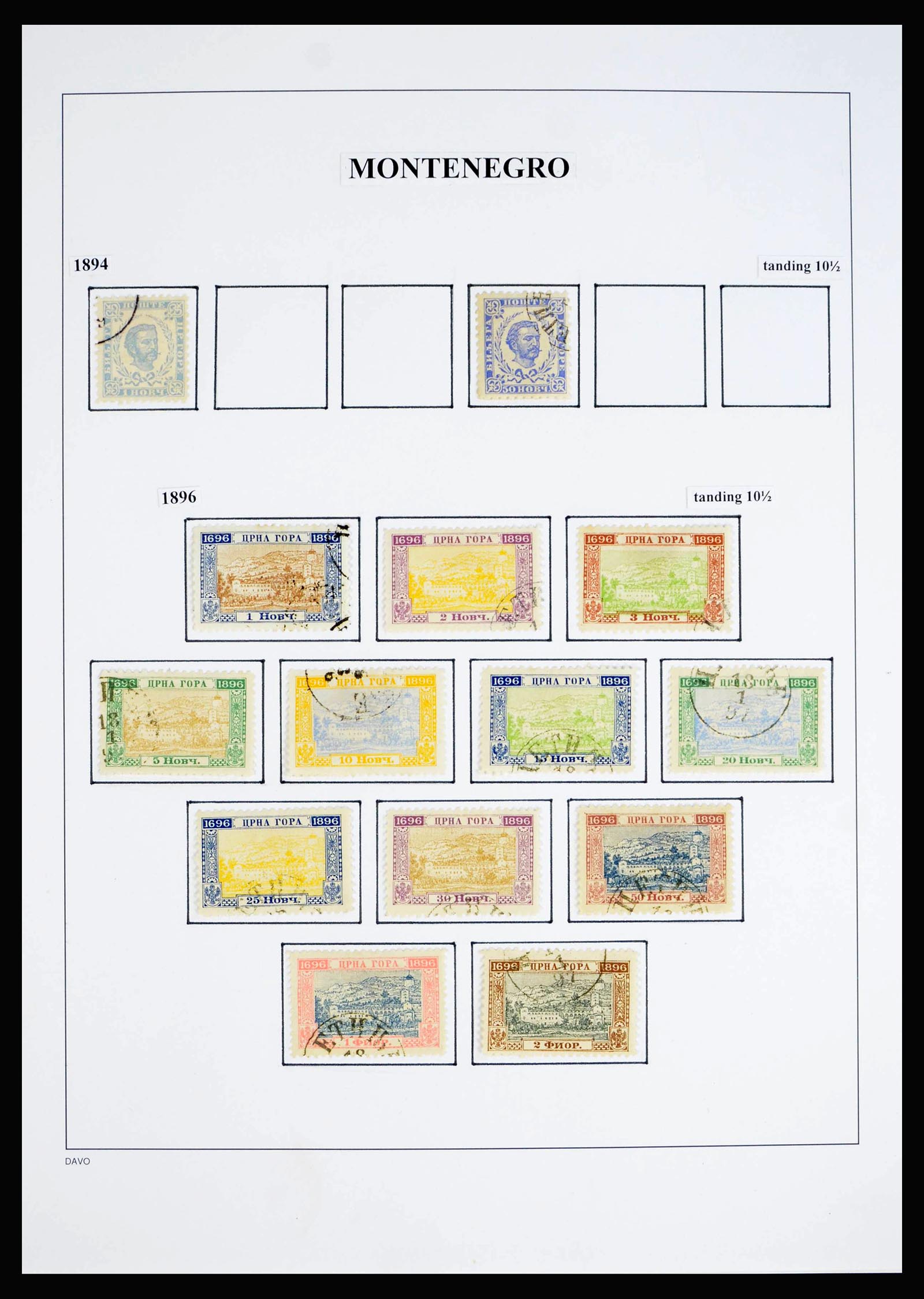 40197 0003 - Stamp collection 40197 Montenegro 1874-1921.