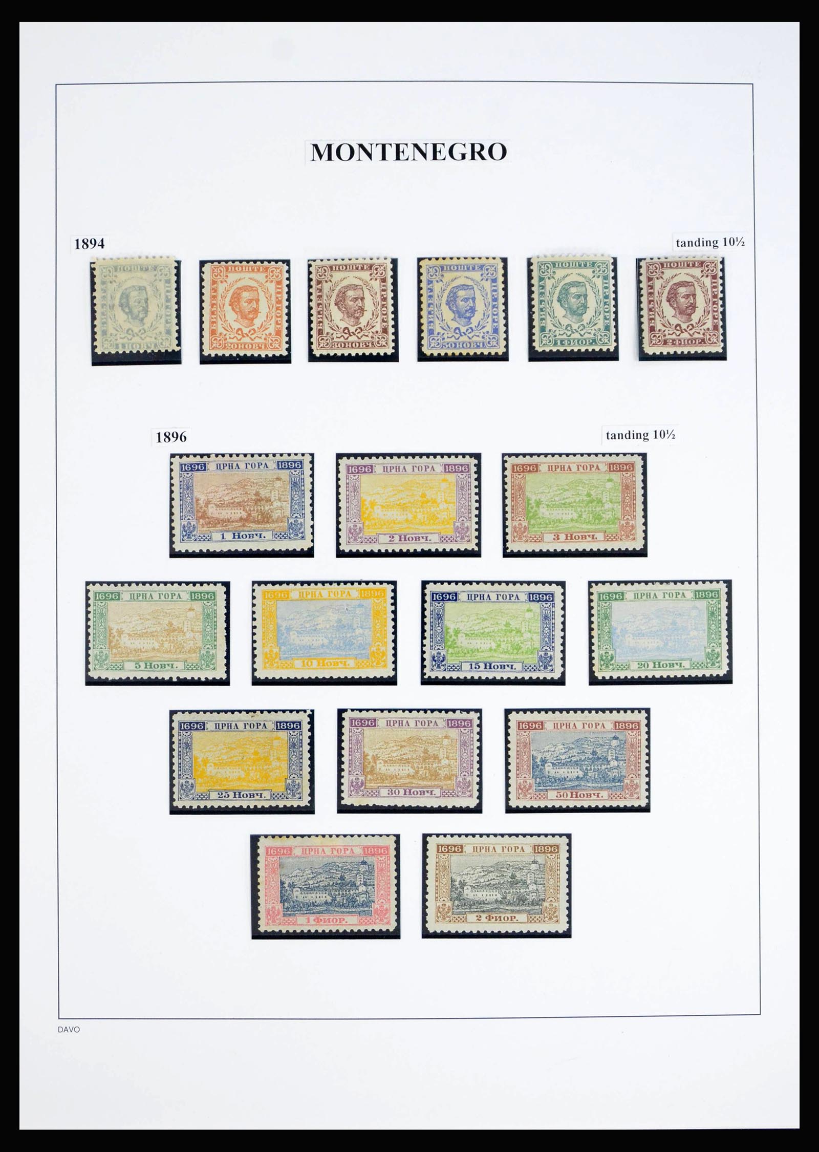 40197 0004 - Stamp collection 40197 Montenegro 1874-1921.