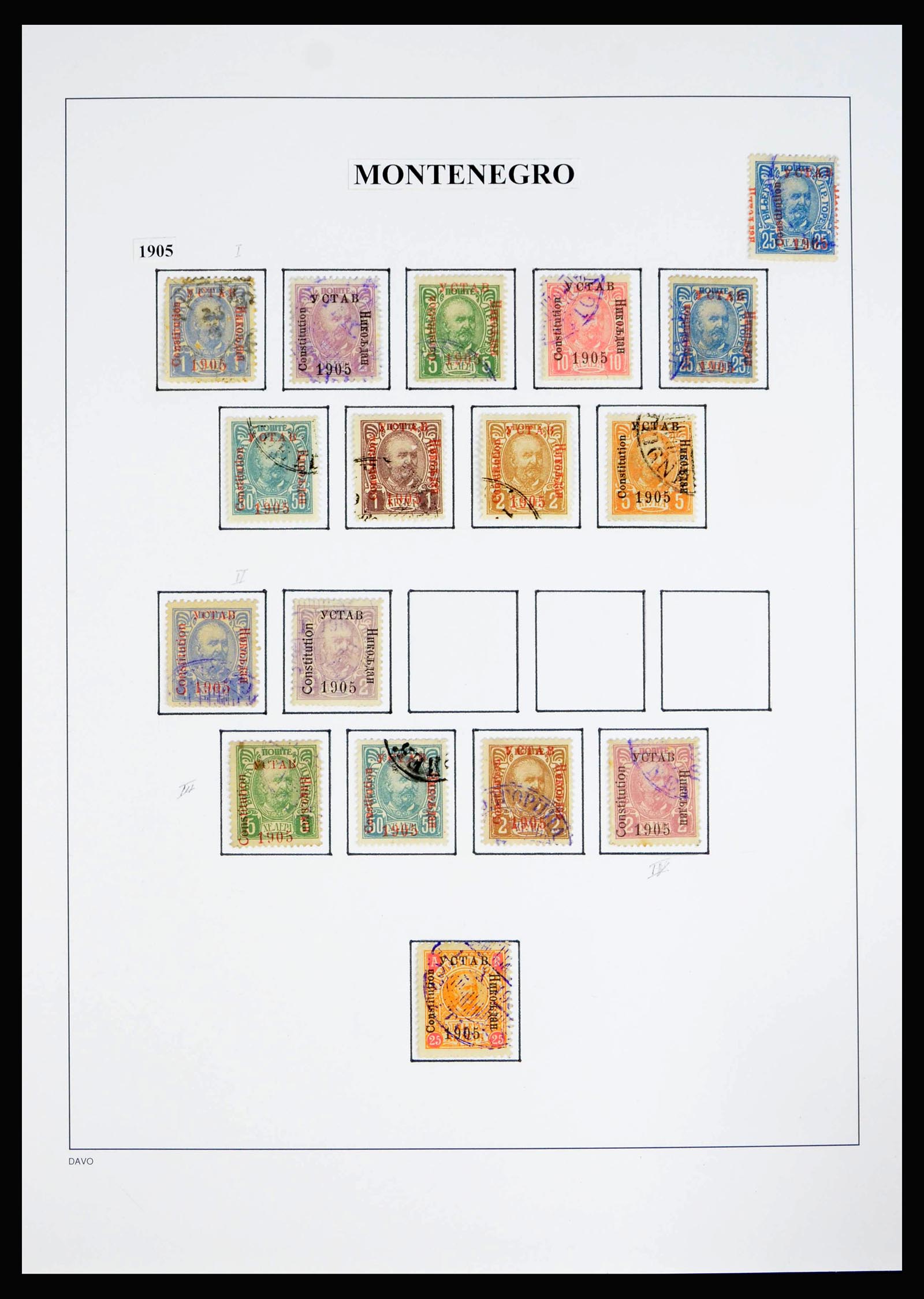 40197 0011 - Stamp collection 40197 Montenegro 1874-1921.