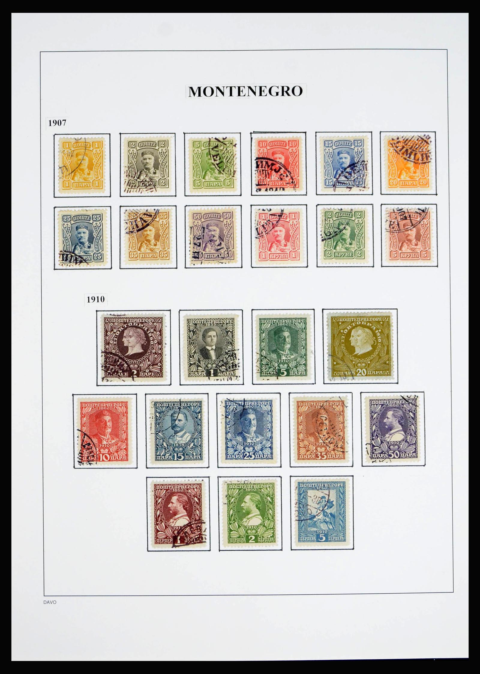 40197 0013 - Stamp collection 40197 Montenegro 1874-1921.