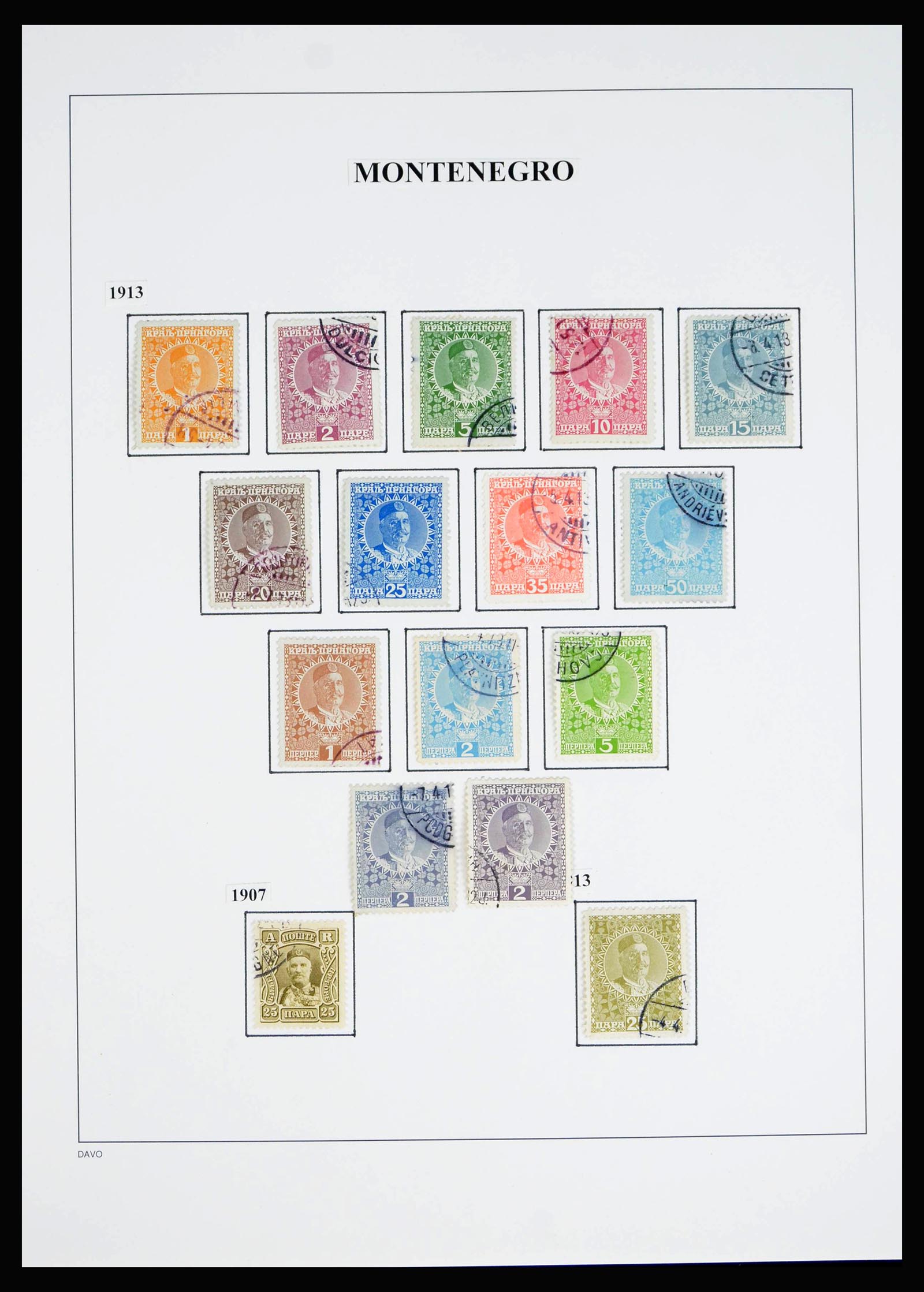 40197 0015 - Stamp collection 40197 Montenegro 1874-1921.