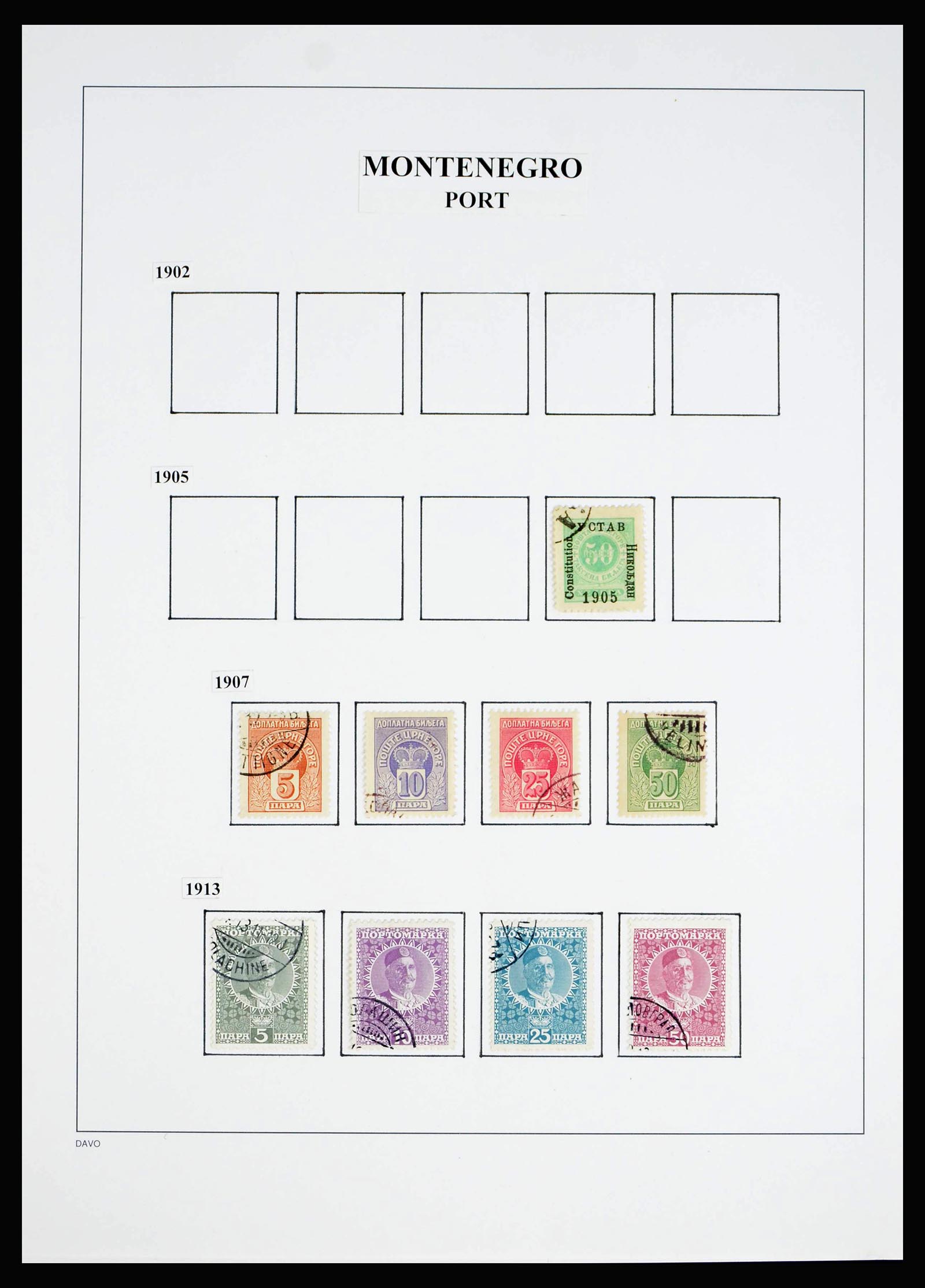 40197 0020 - Stamp collection 40197 Montenegro 1874-1921.