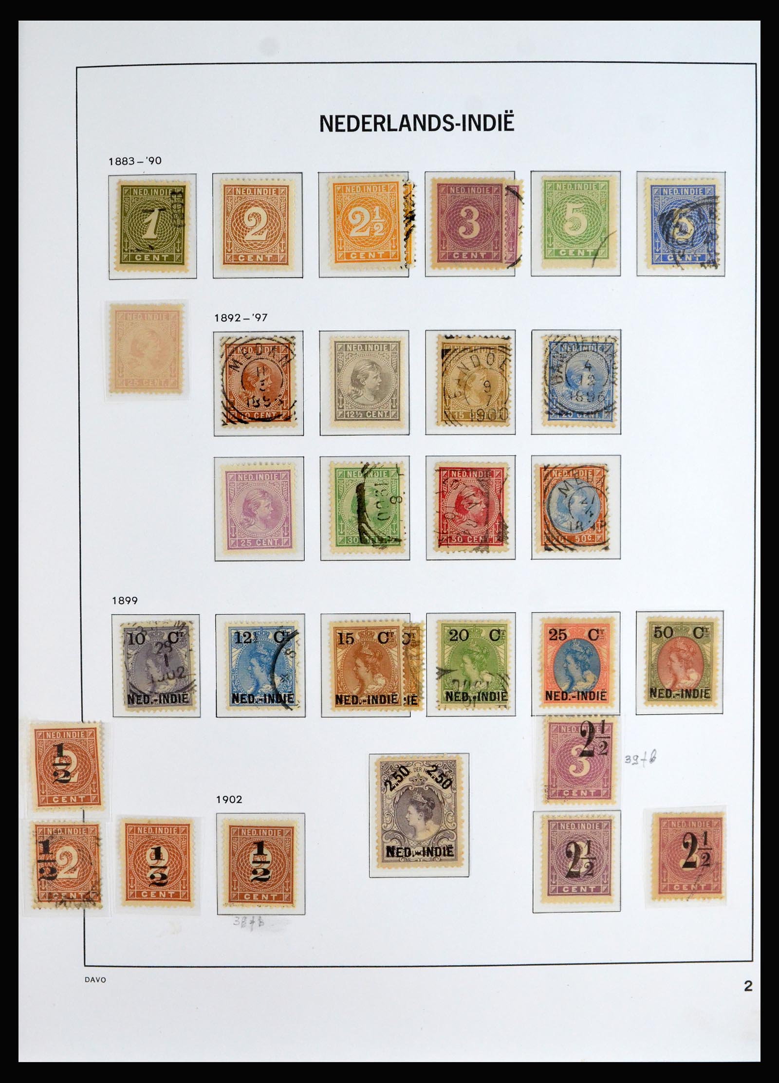 40202 0002 - Stamp collection 40202 Dutch East Indies 1864-1949.