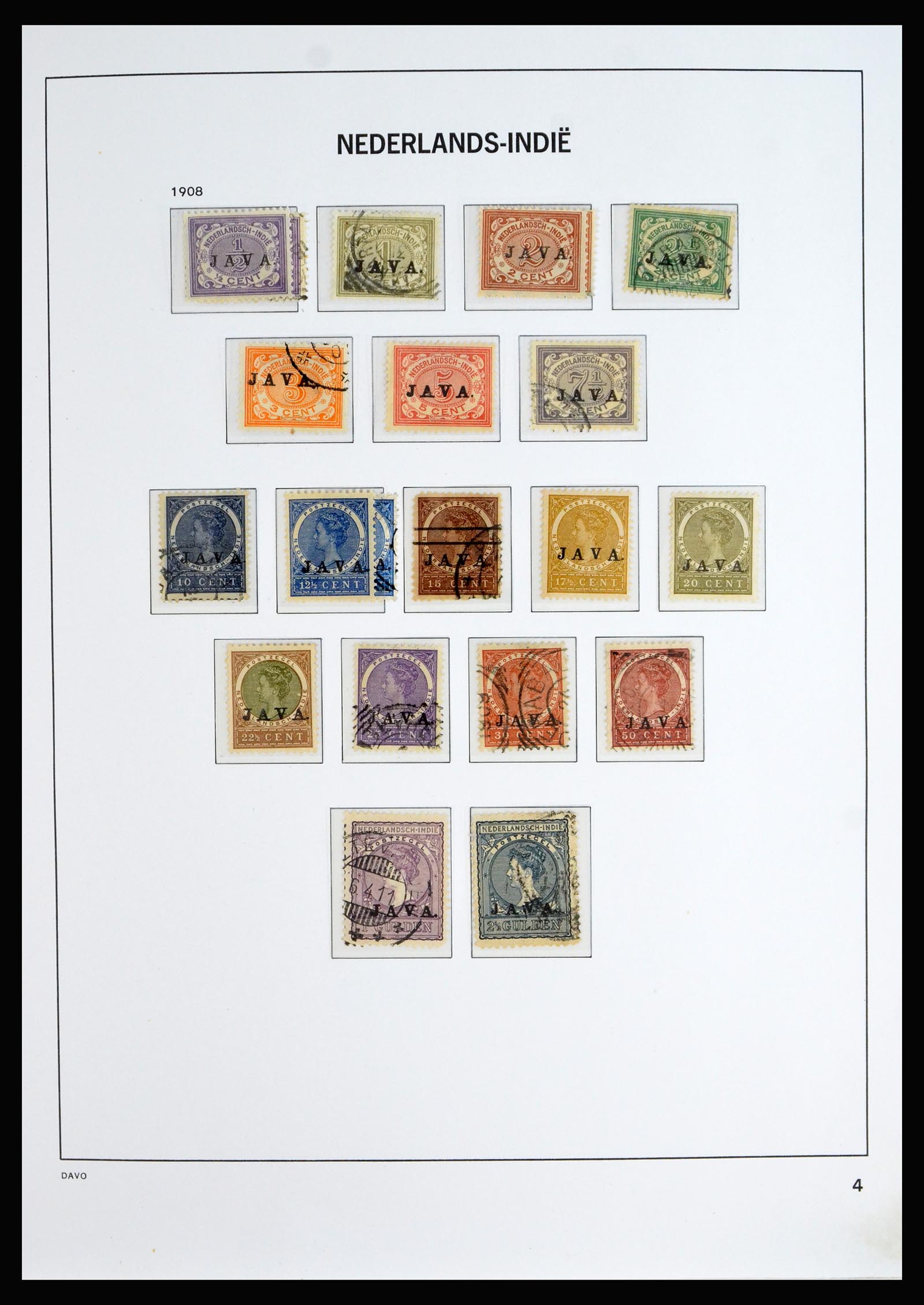 40202 0004 - Stamp collection 40202 Dutch East Indies 1864-1949.