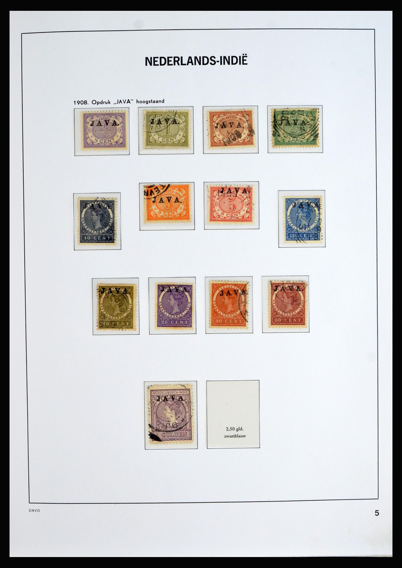 40202 0005 - Stamp collection 40202 Dutch East Indies 1864-1949.