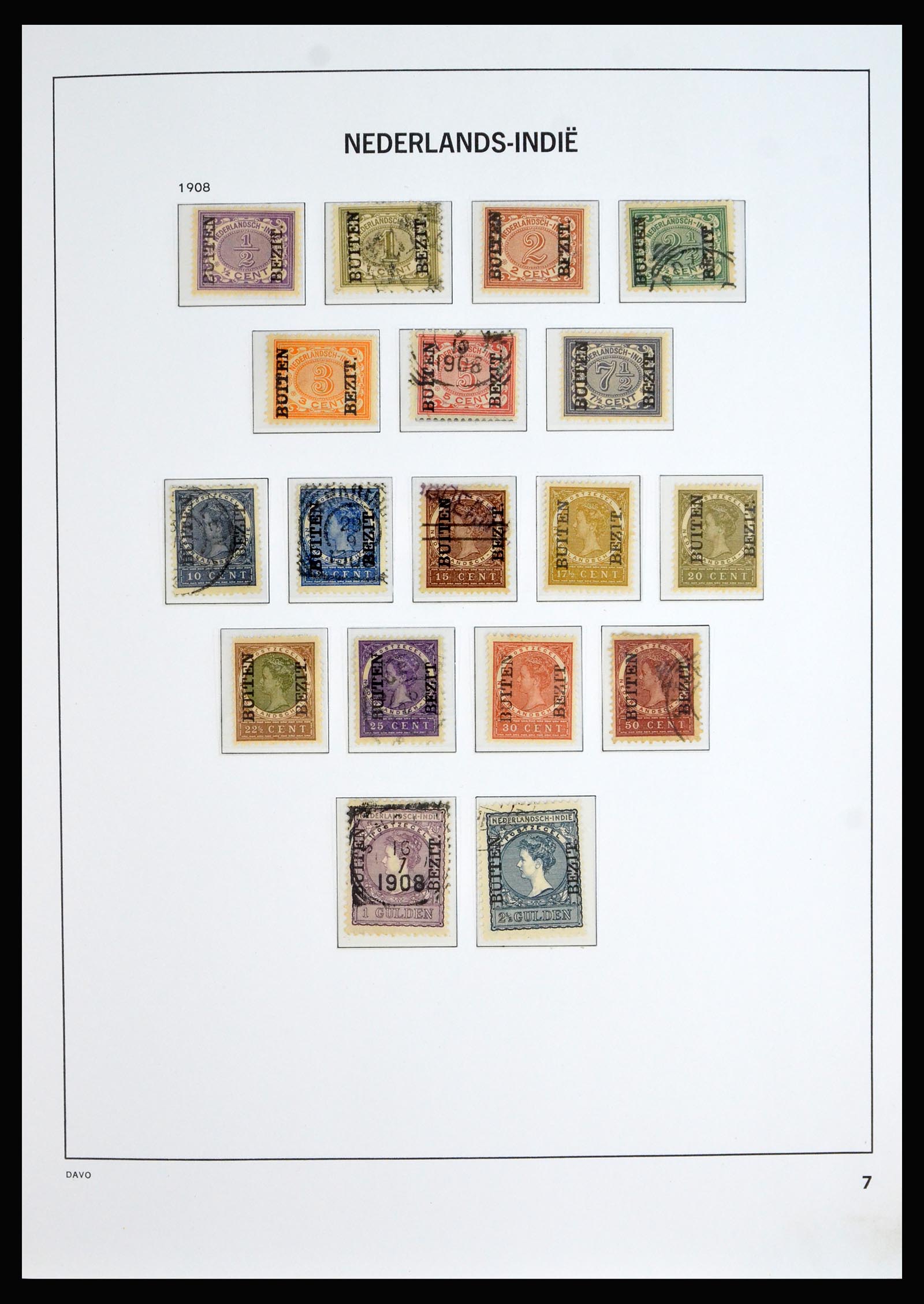 40202 0007 - Stamp collection 40202 Dutch East Indies 1864-1949.