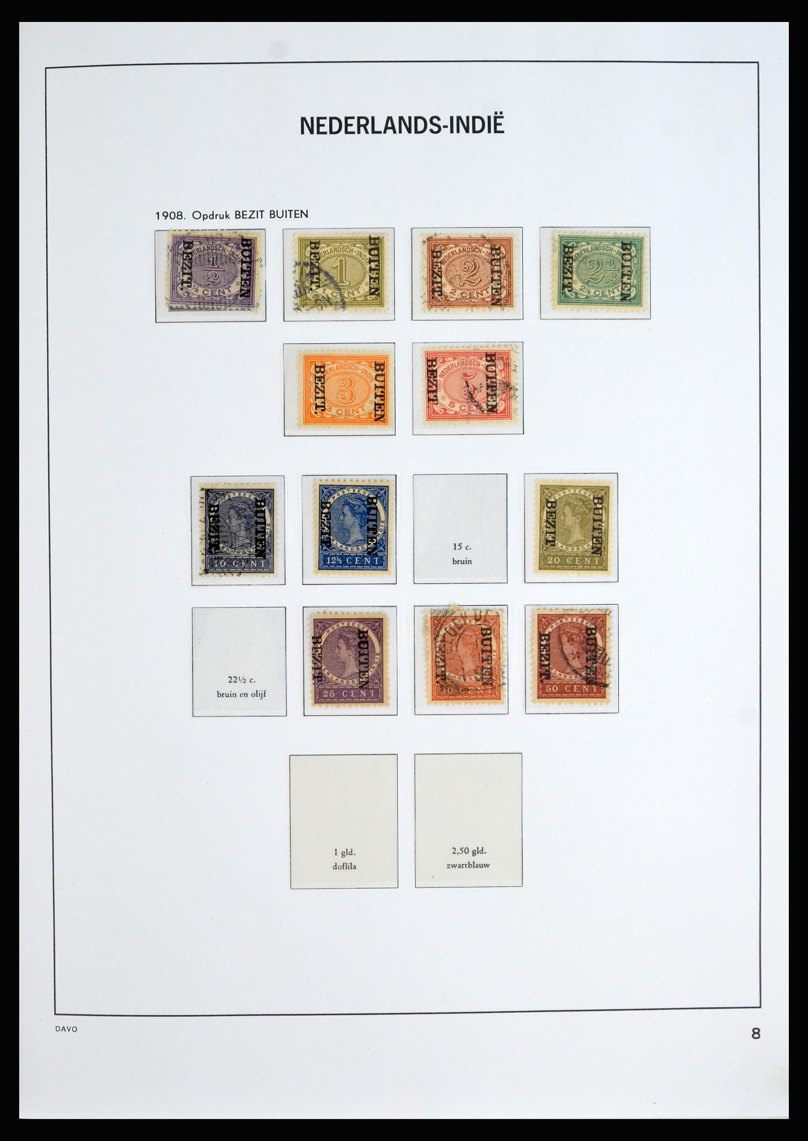 40202 0008 - Stamp collection 40202 Dutch East Indies 1864-1949.