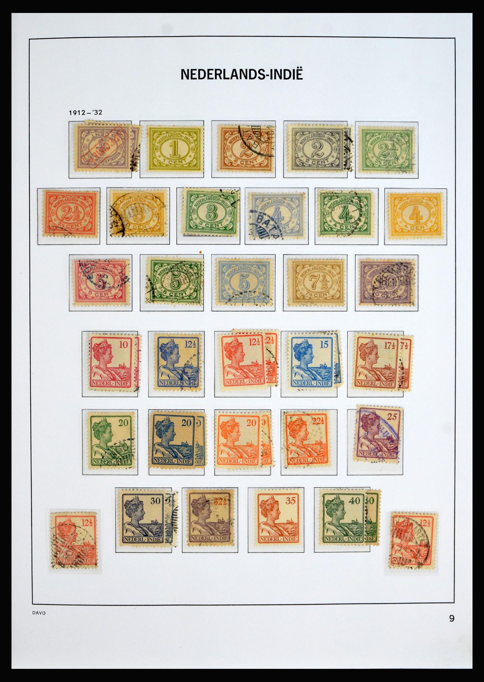 40202 0009 - Stamp collection 40202 Dutch East Indies 1864-1949.