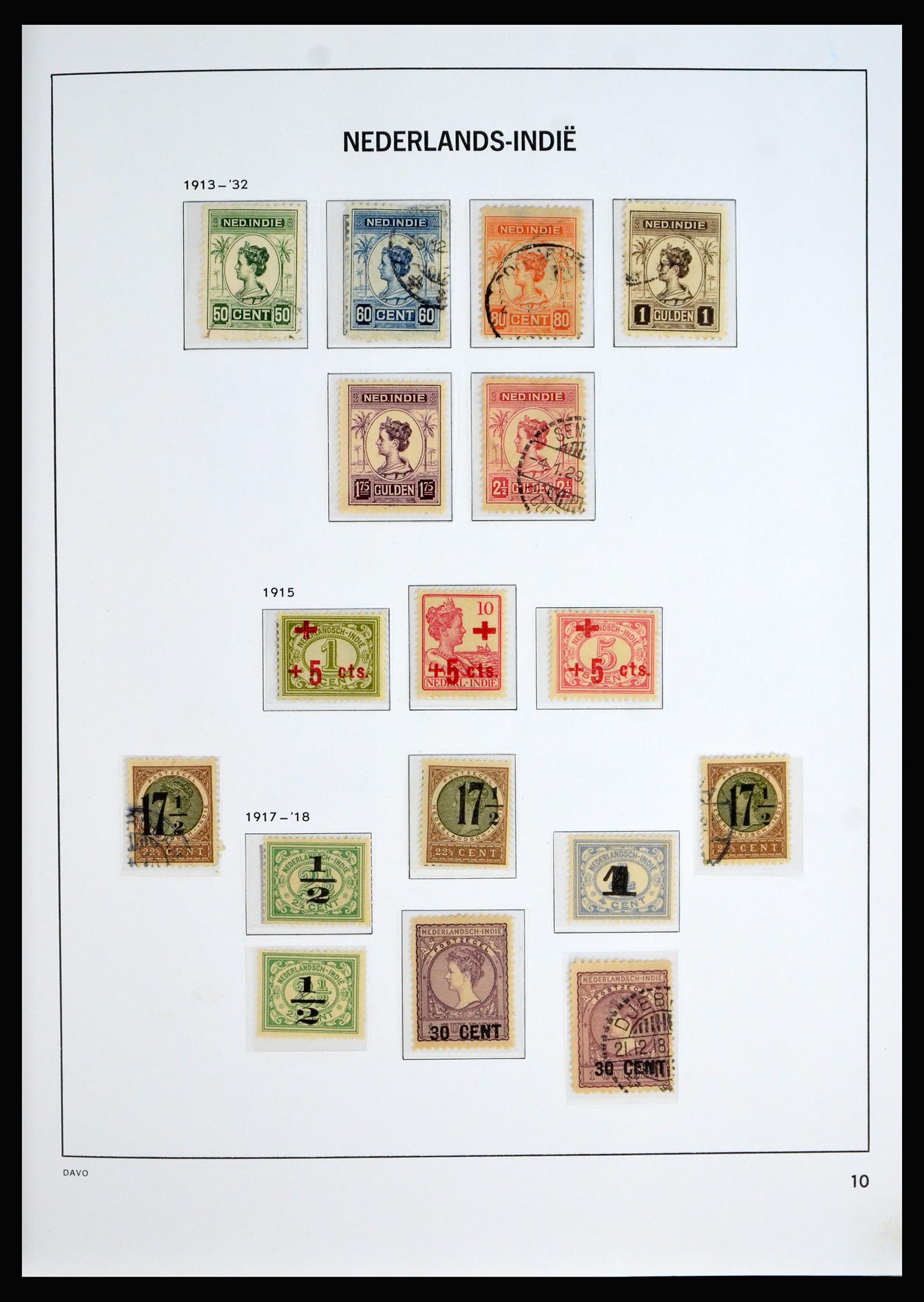 40202 0010 - Stamp collection 40202 Dutch East Indies 1864-1949.