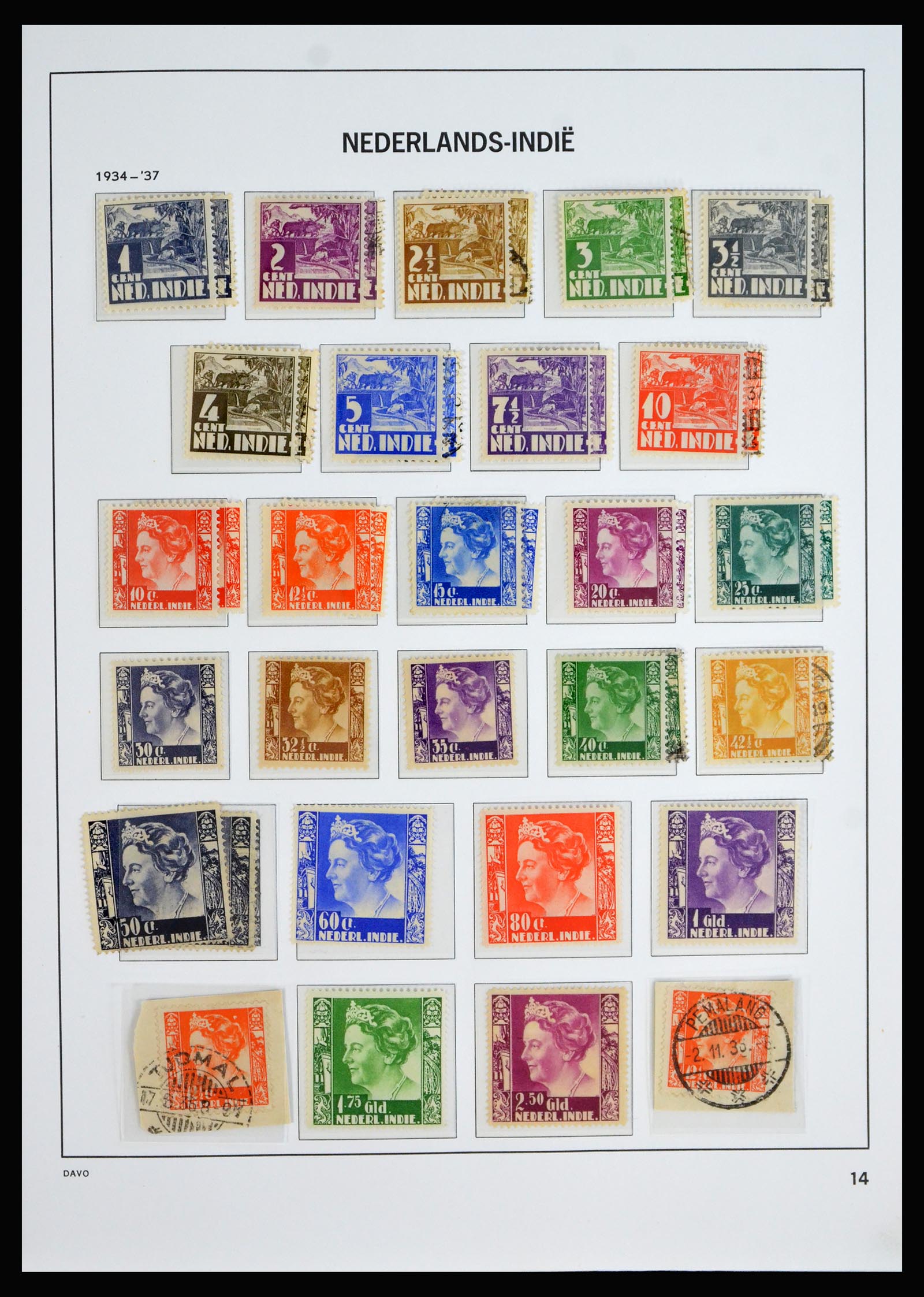 40202 0014 - Stamp collection 40202 Dutch East Indies 1864-1949.