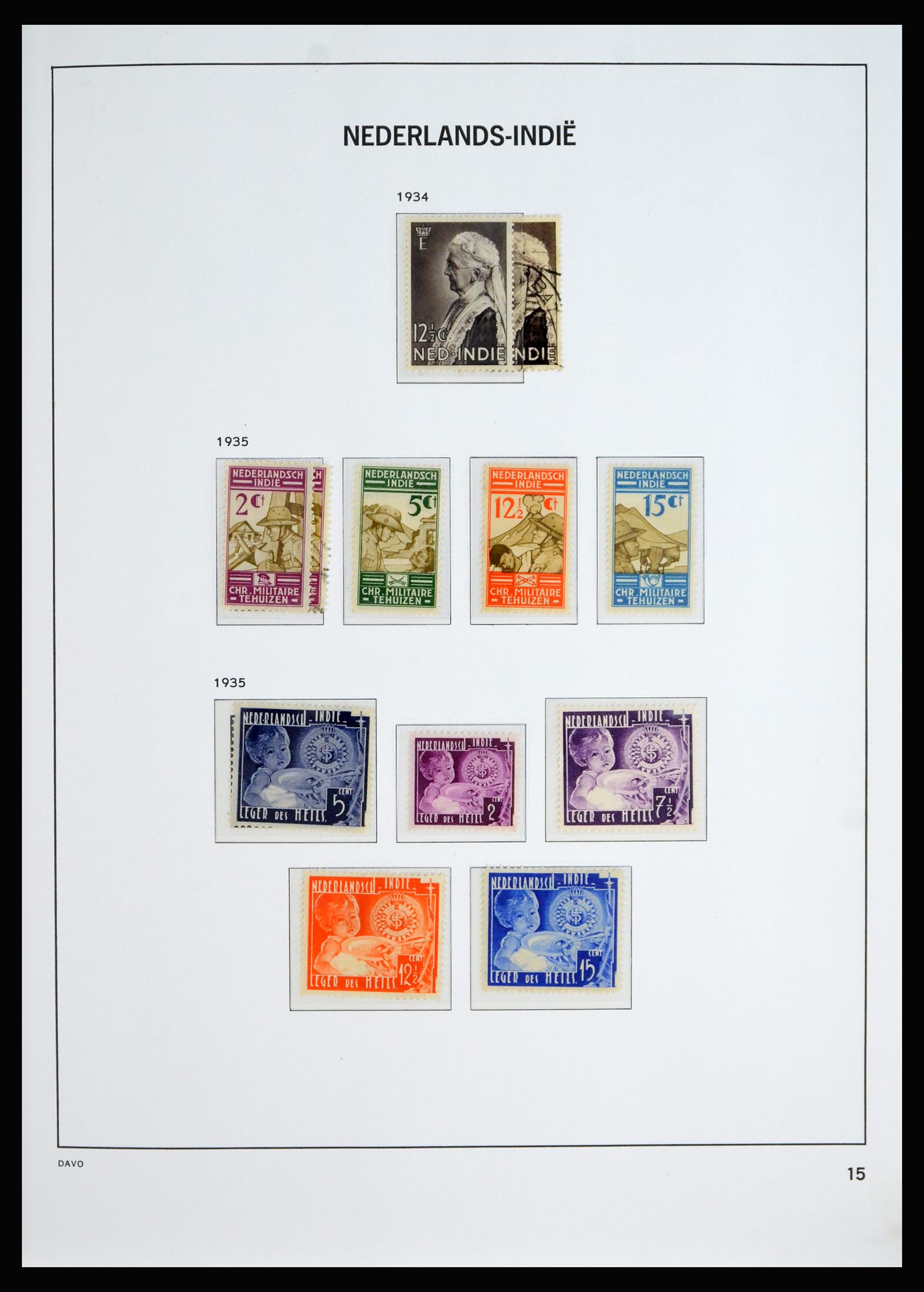 40202 0015 - Stamp collection 40202 Dutch East Indies 1864-1949.