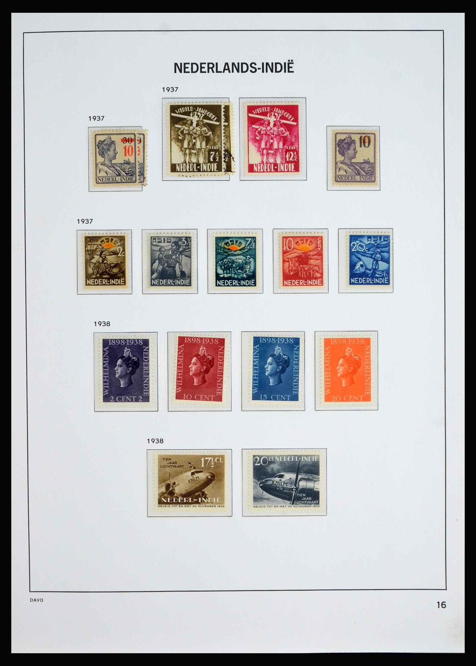 40202 0016 - Stamp collection 40202 Dutch East Indies 1864-1949.