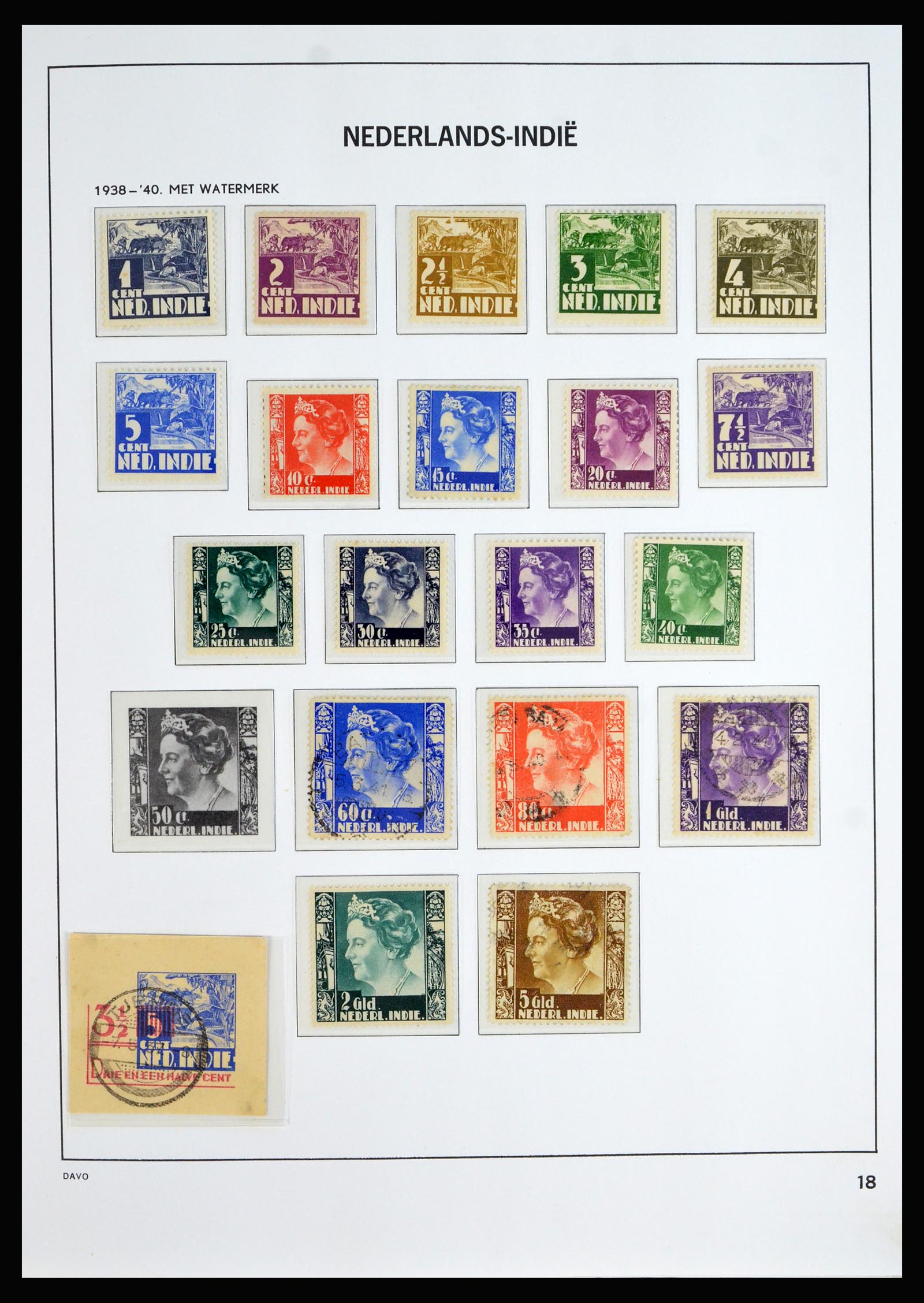 40202 0018 - Stamp collection 40202 Dutch East Indies 1864-1949.