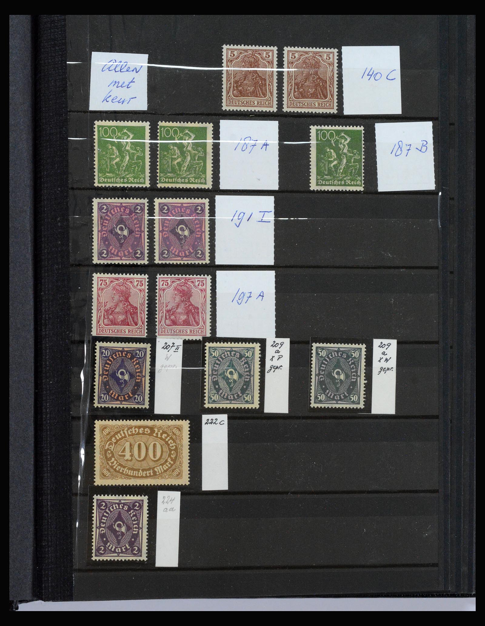 40206 0001 - Stamp collection 40206 German Reich infla period.