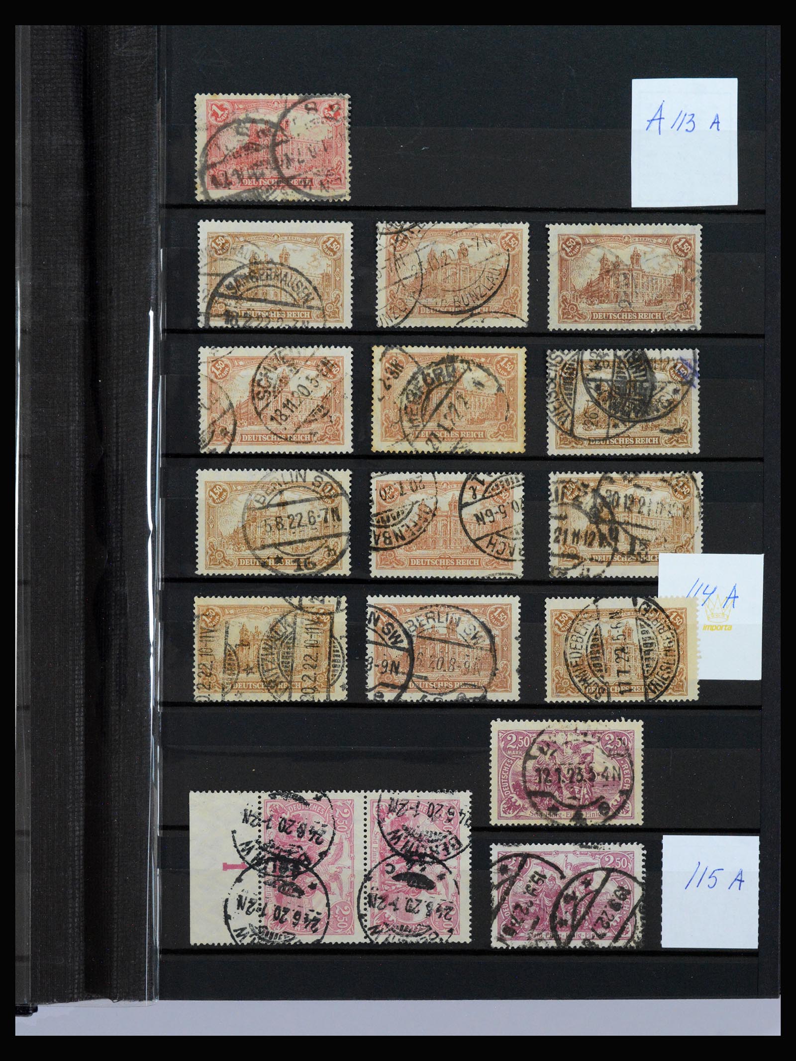 40206 0005 - Stamp collection 40206 German Reich infla period.