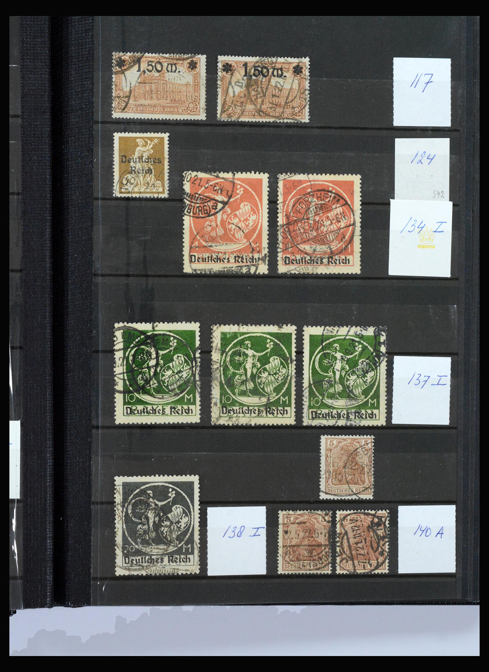 40206 0007 - Stamp collection 40206 German Reich infla period.