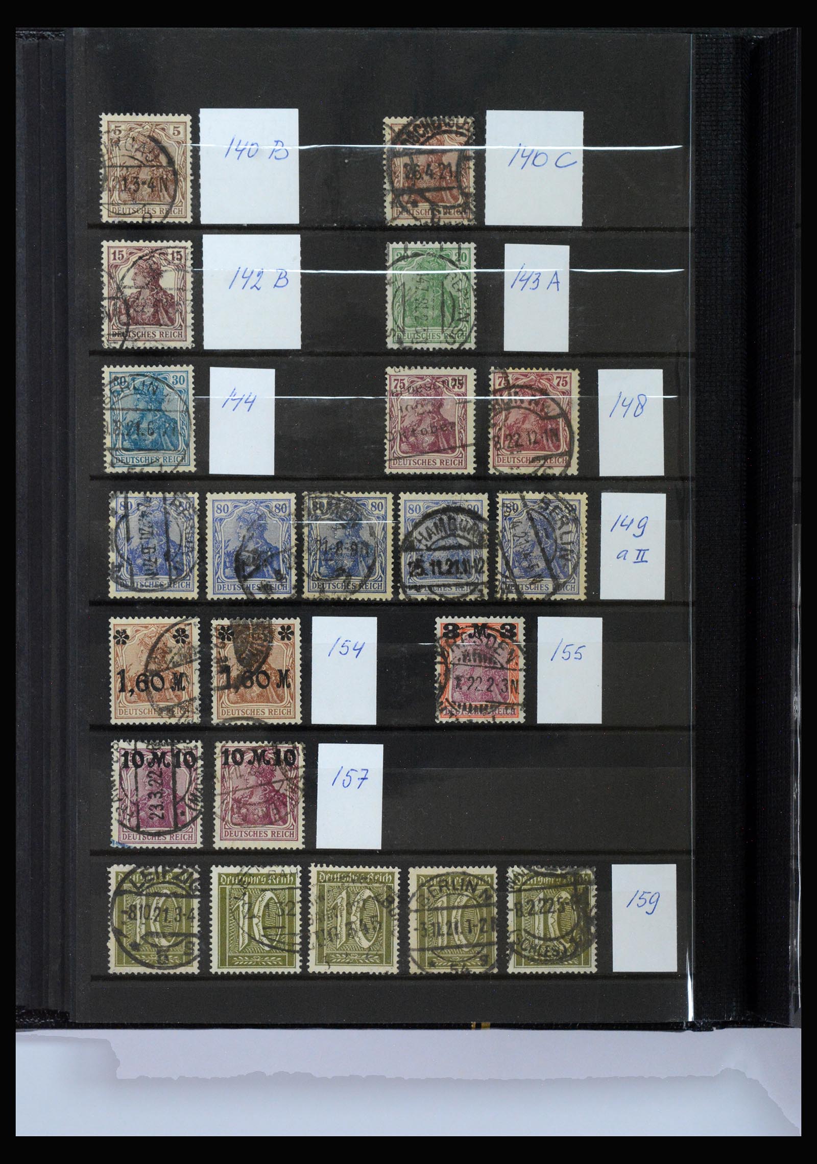 40206 0008 - Stamp collection 40206 German Reich infla period.