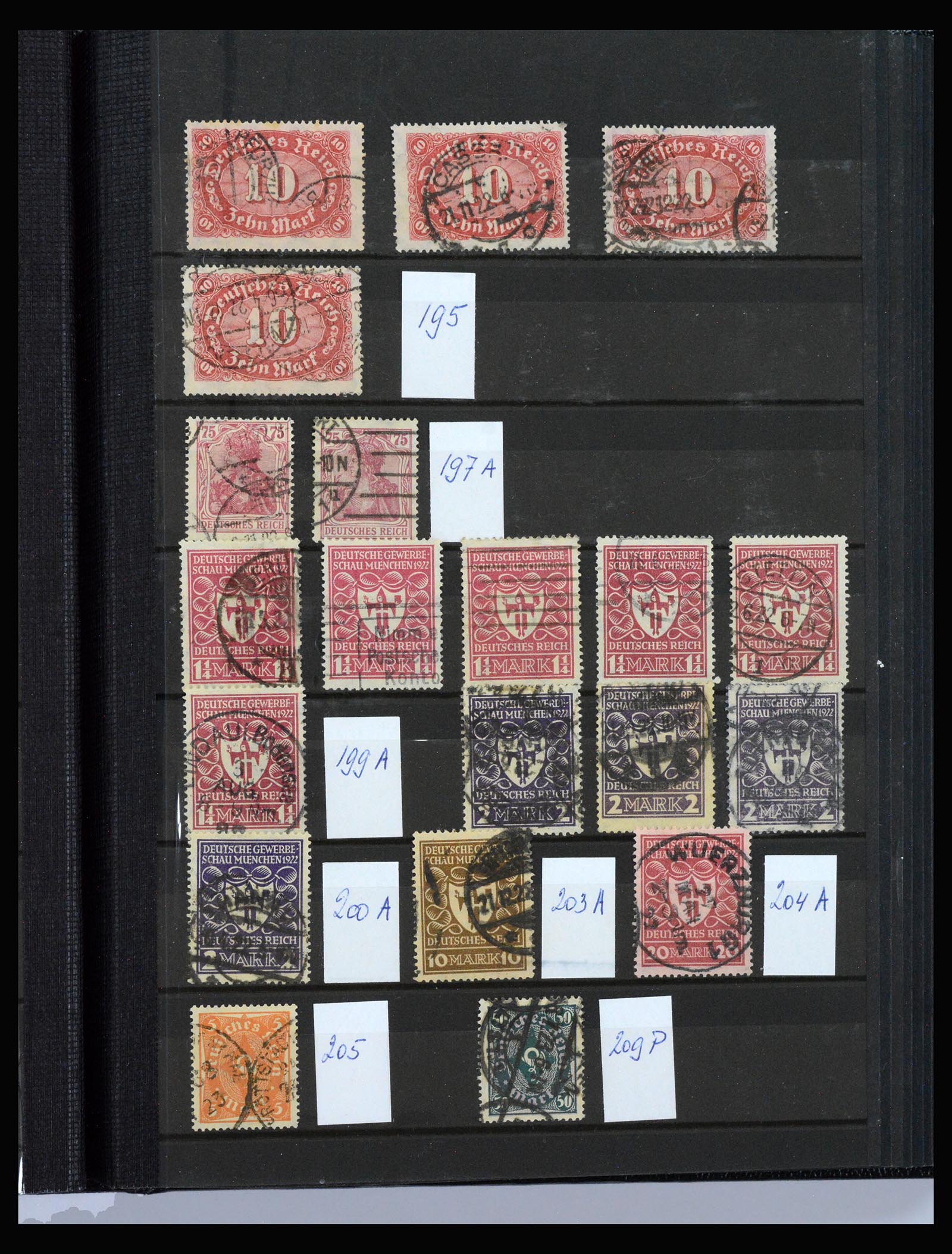 40206 0011 - Stamp collection 40206 German Reich infla period.