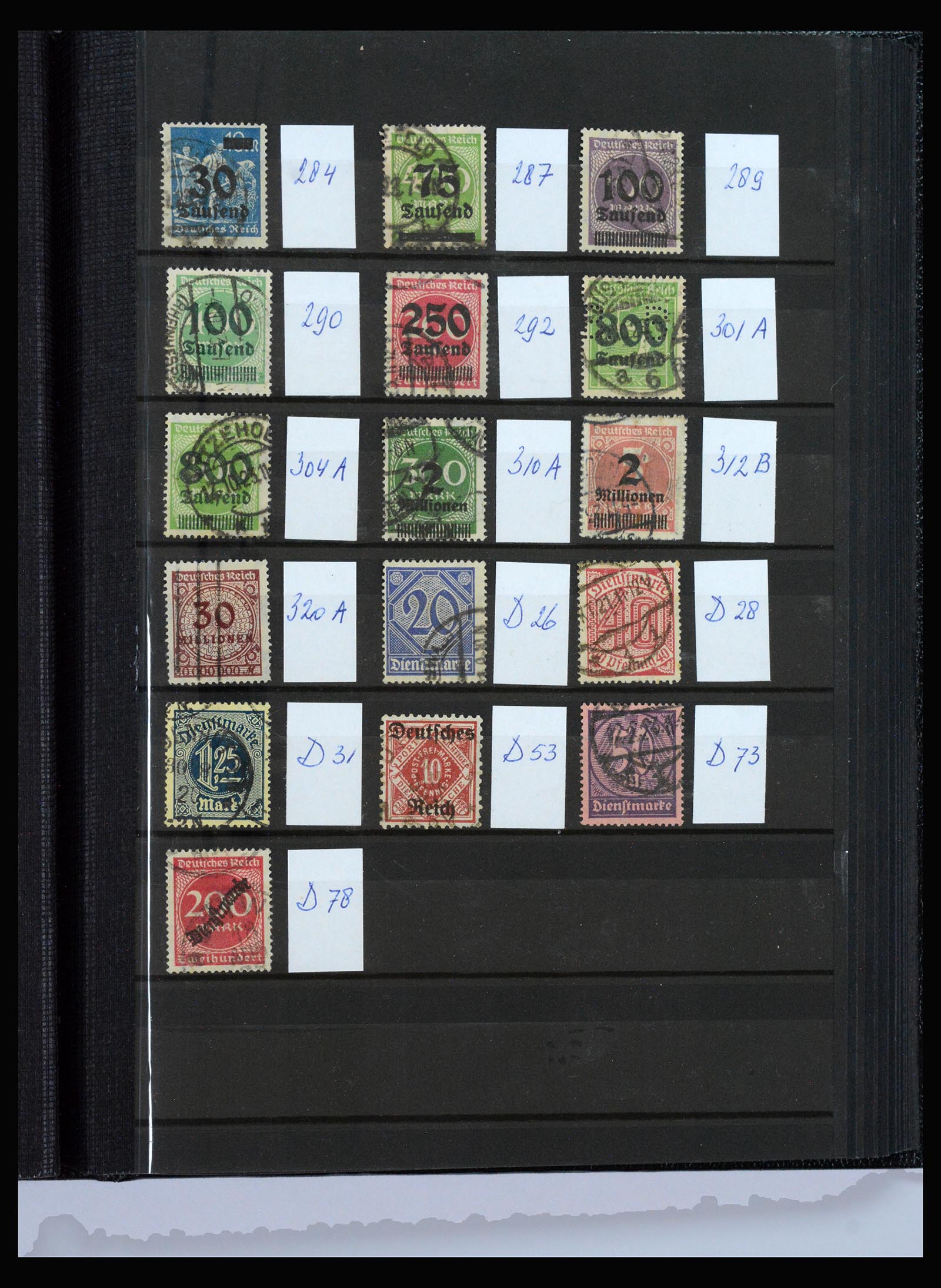 40206 0013 - Stamp collection 40206 German Reich infla period.