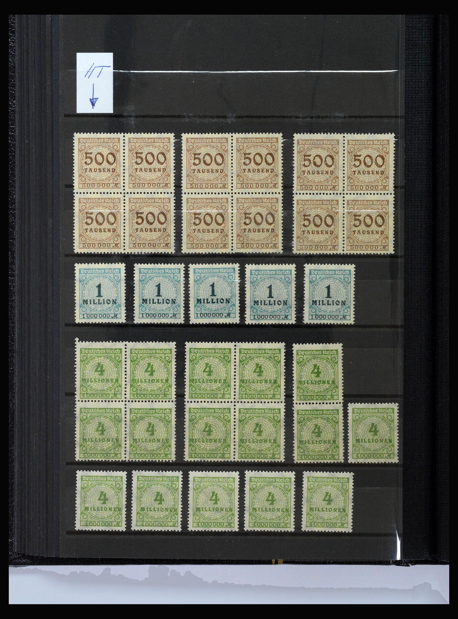 40206 0014 - Stamp collection 40206 German Reich infla period.