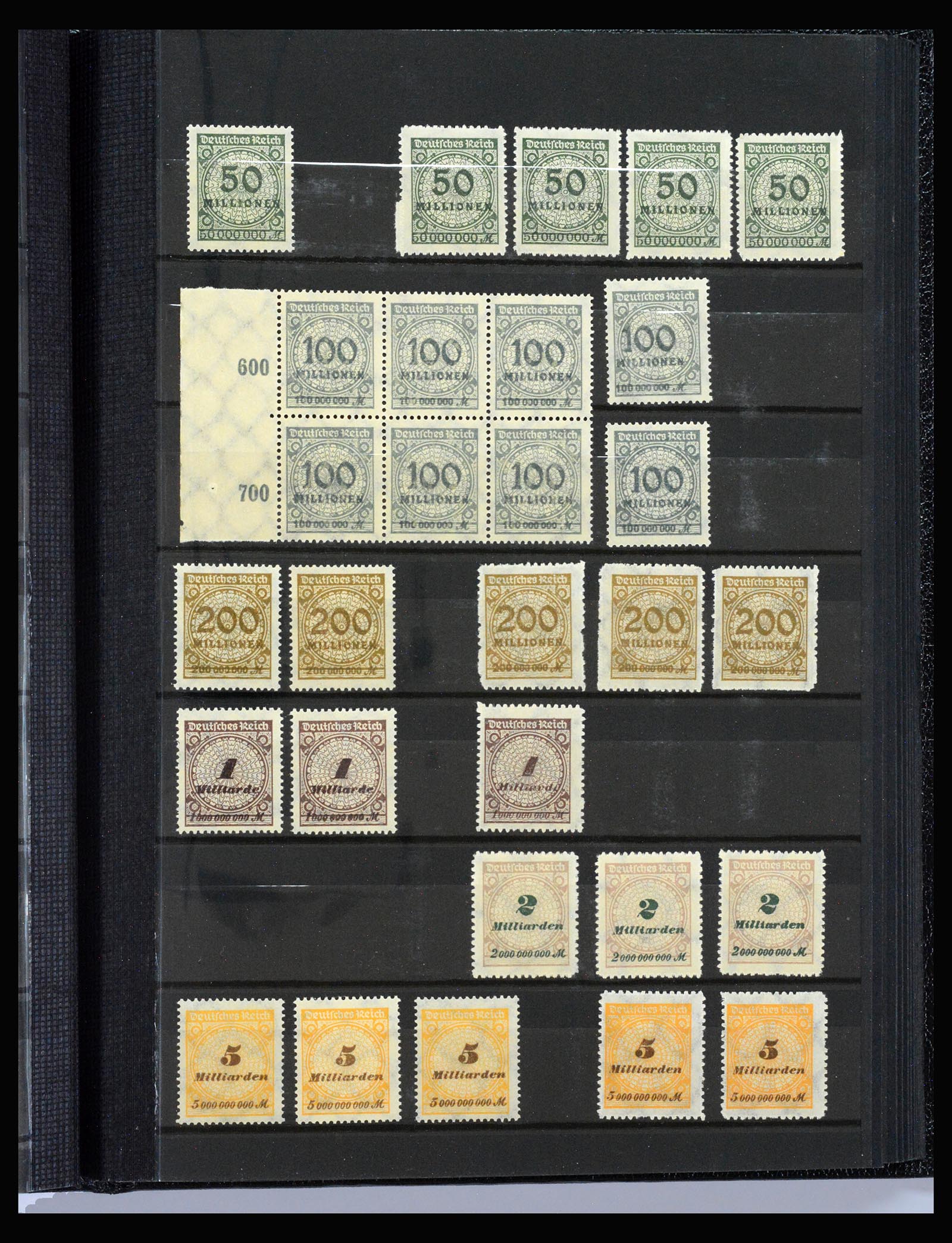 40206 0017 - Stamp collection 40206 German Reich infla period.