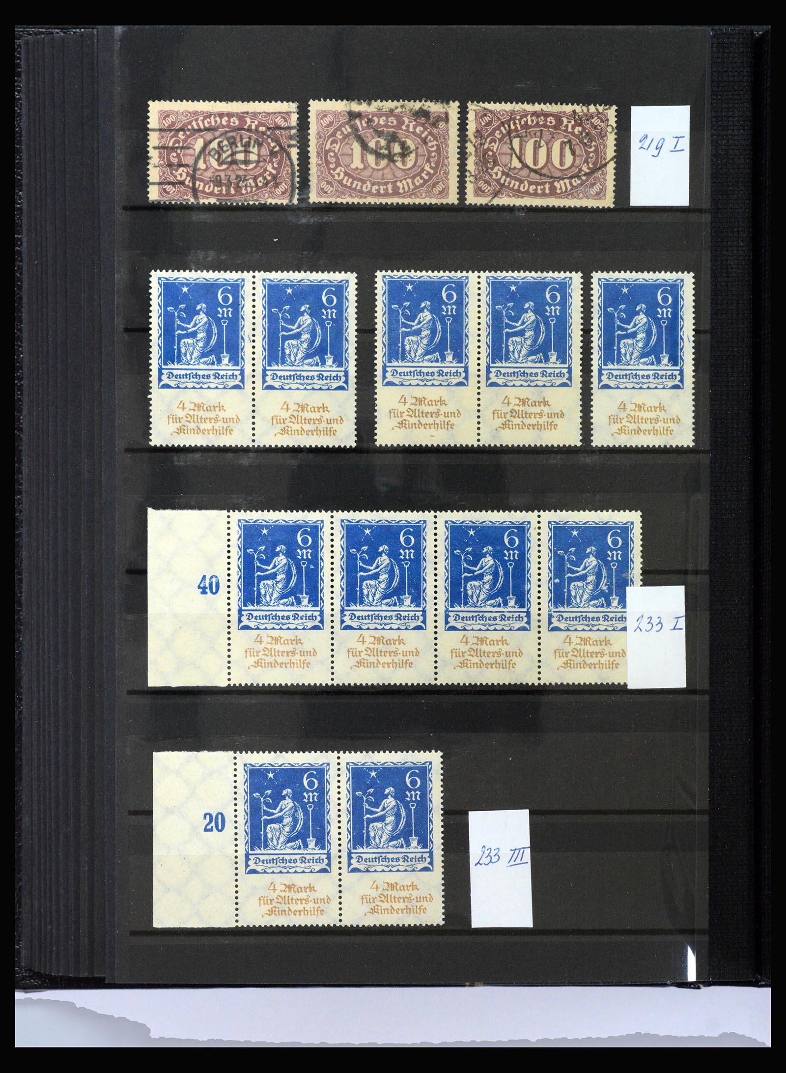 40206 0020 - Stamp collection 40206 German Reich infla period.