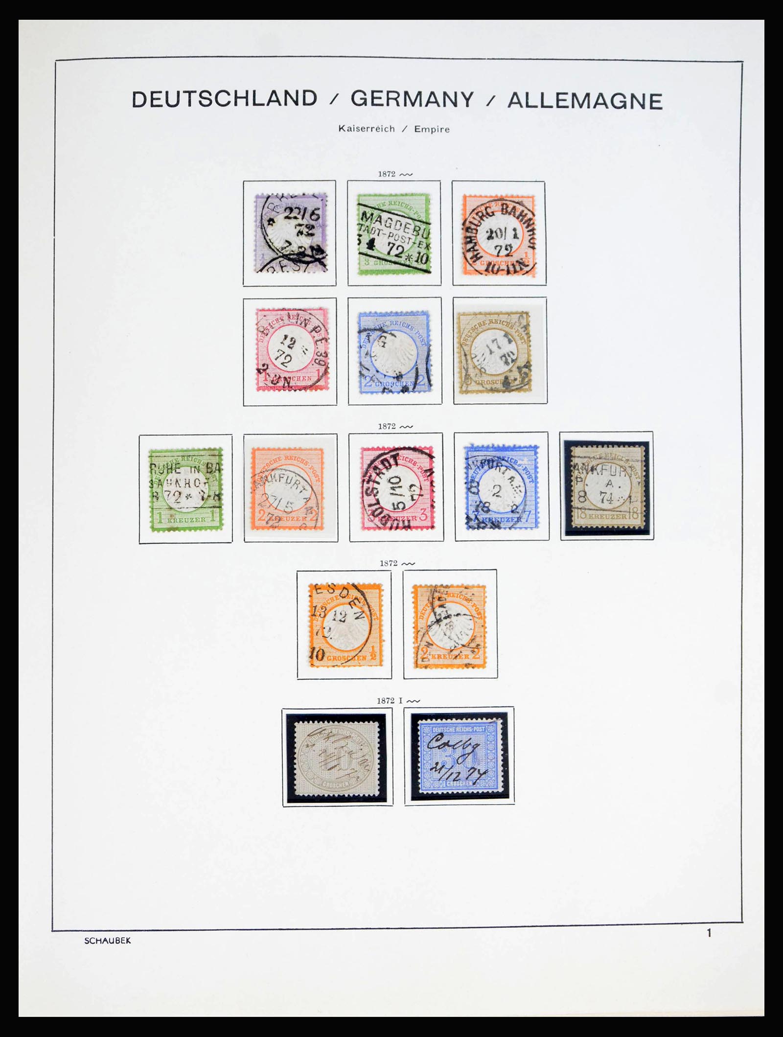 40215 0001 - Stamp collection 40215 German Reich 1872-1945.