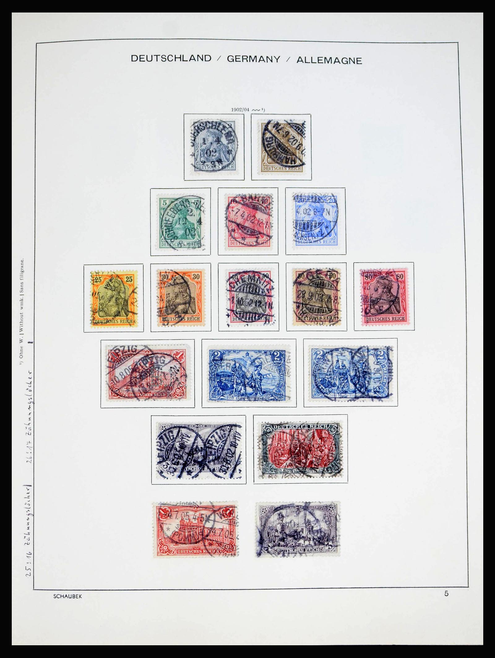 40215 0007 - Stamp collection 40215 German Reich 1872-1945.