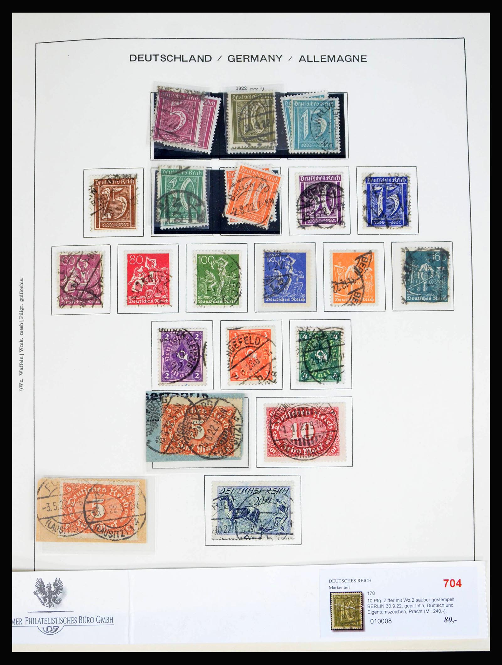 40215 0015 - Stamp collection 40215 German Reich 1872-1945.