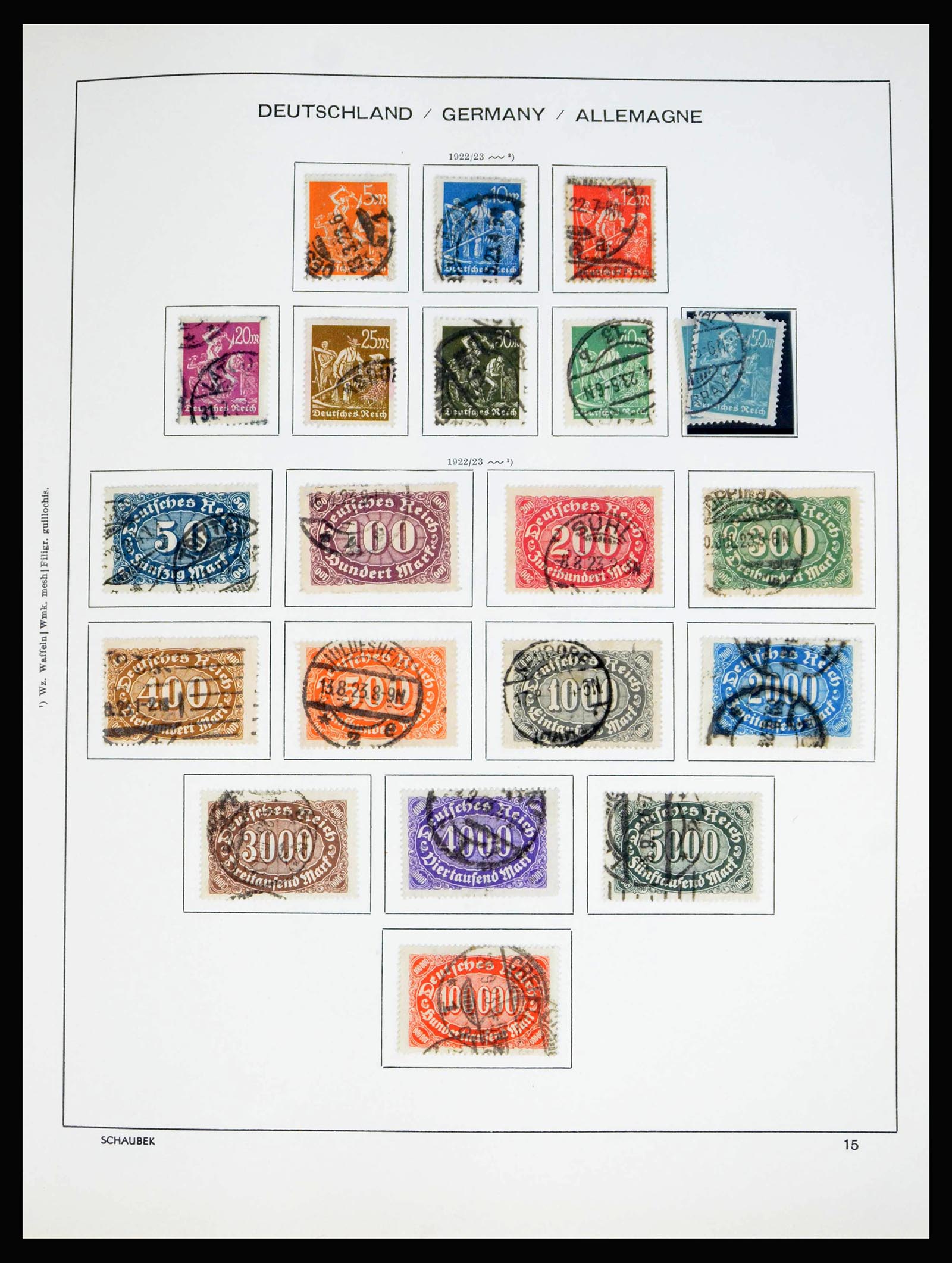 40215 0019 - Stamp collection 40215 German Reich 1872-1945.