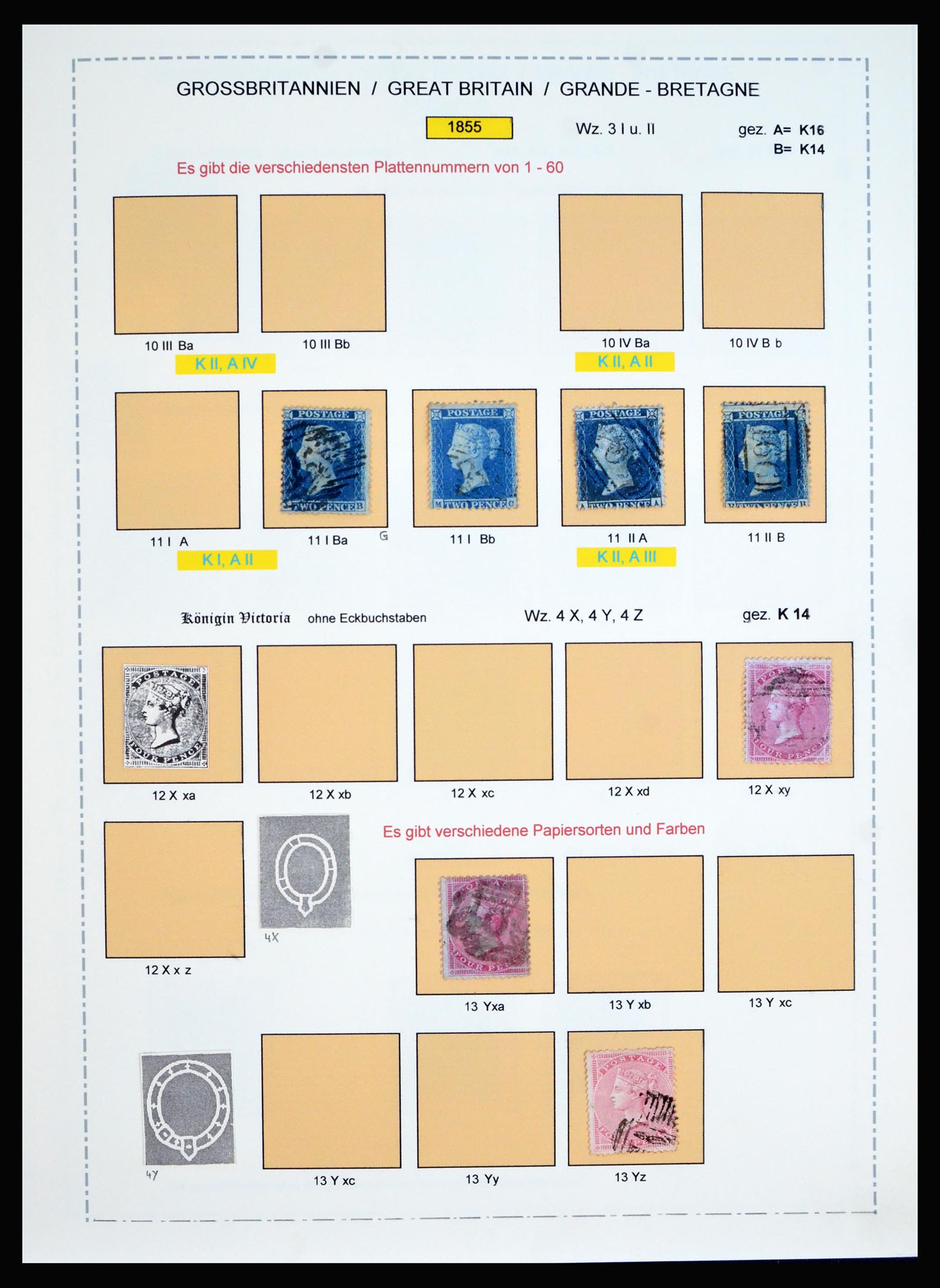 40220 0008 - Stamp collection 40220 Great Britain 1840-1935.