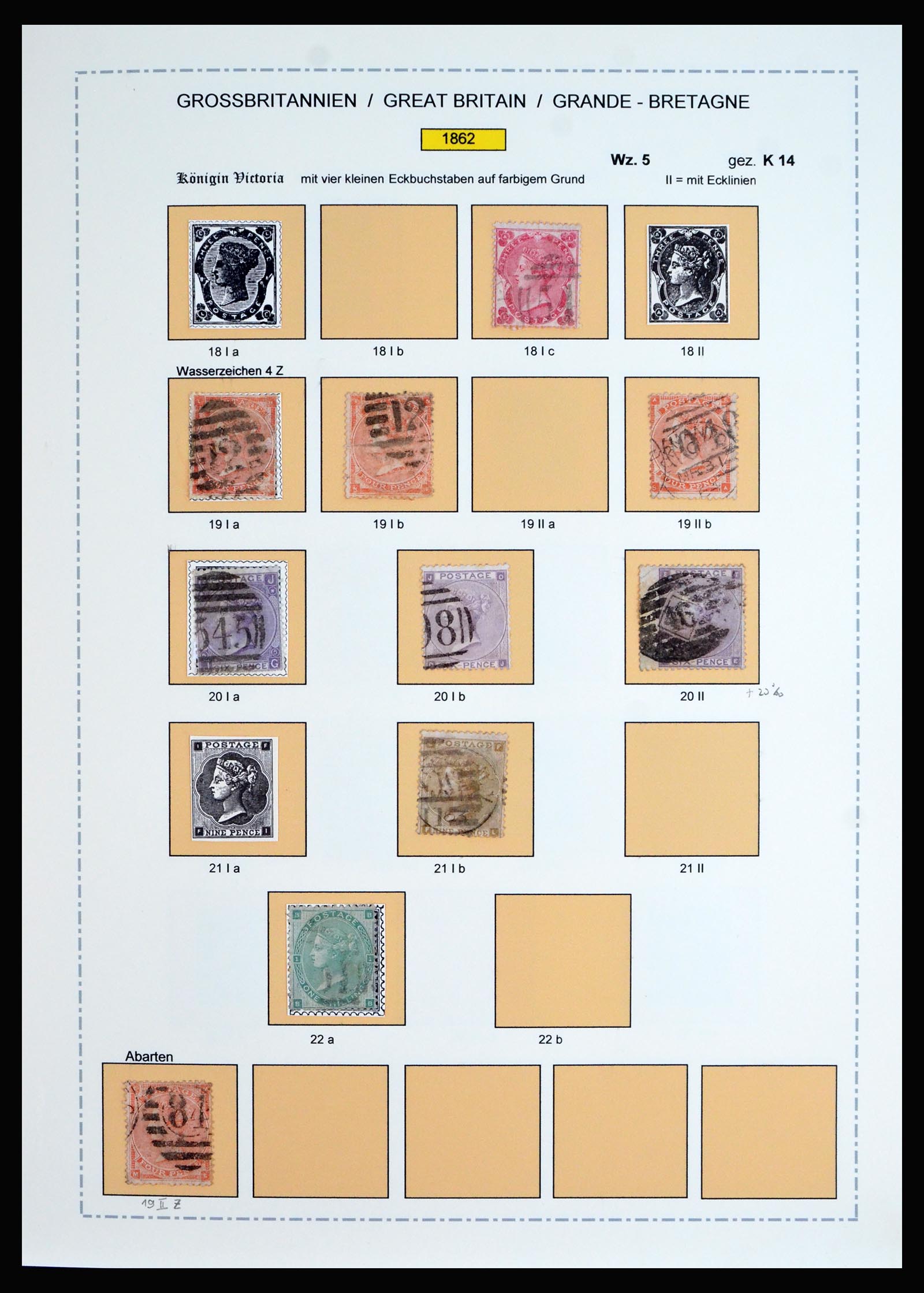 40220 0016 - Stamp collection 40220 Great Britain 1840-1935.