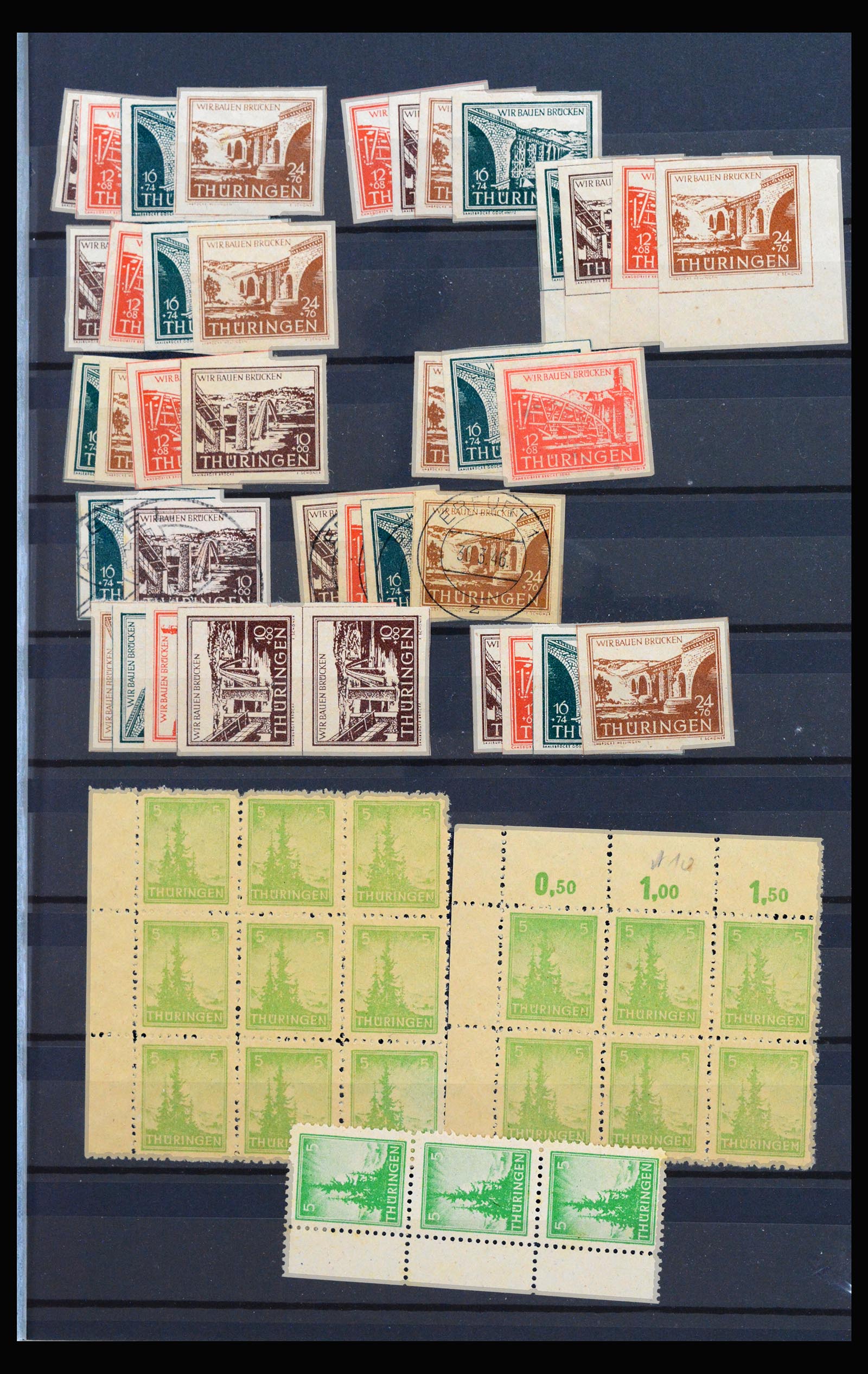 40221 0002 - Stamp collection 40221 Germany sovjet zone 1945-1949.