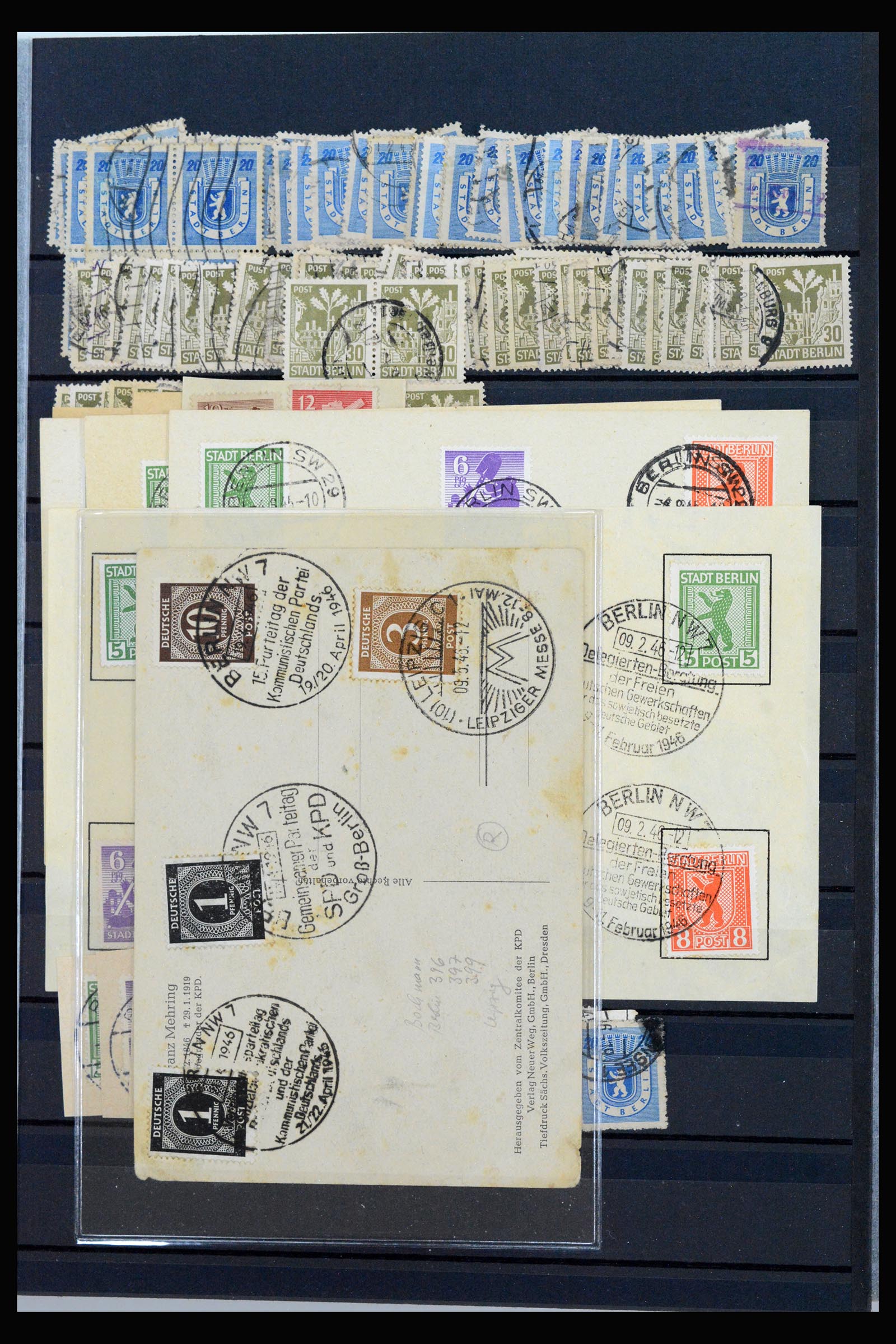 40221 0012 - Stamp collection 40221 Germany sovjet zone 1945-1949.