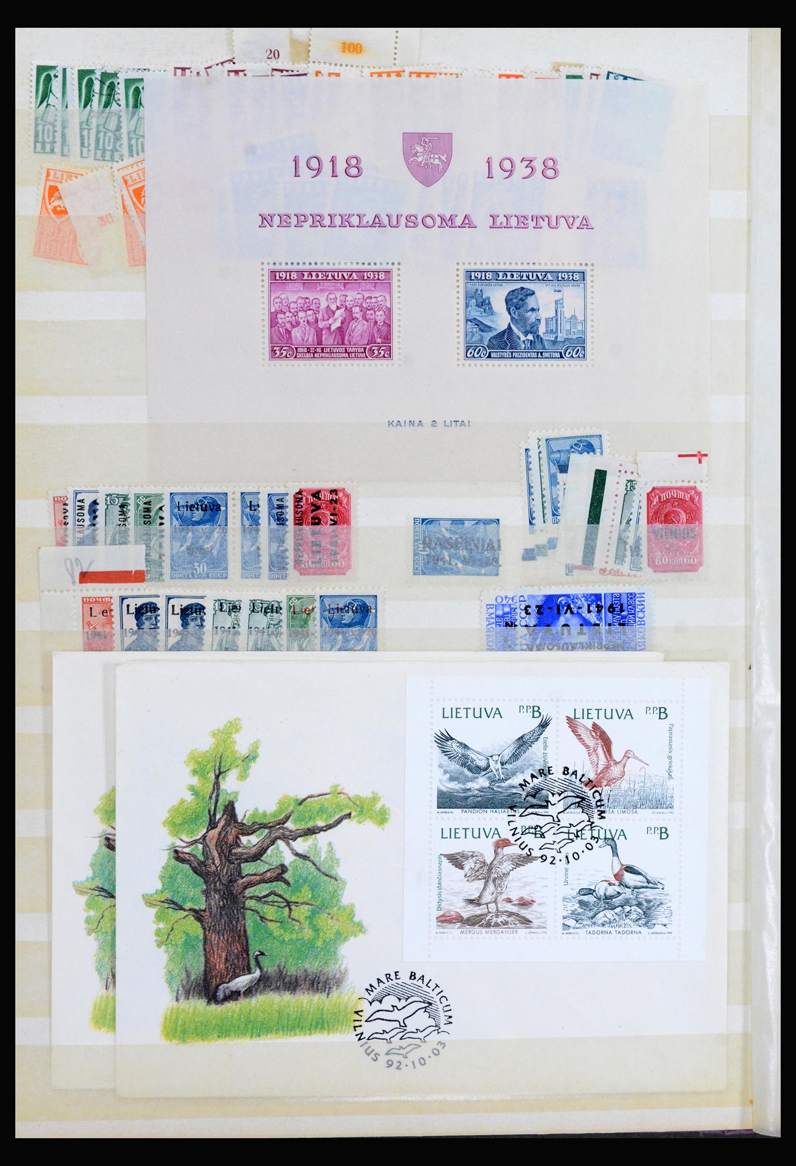 40222 0020 - Stamp collection 40222 Baltic States 1918-1945.